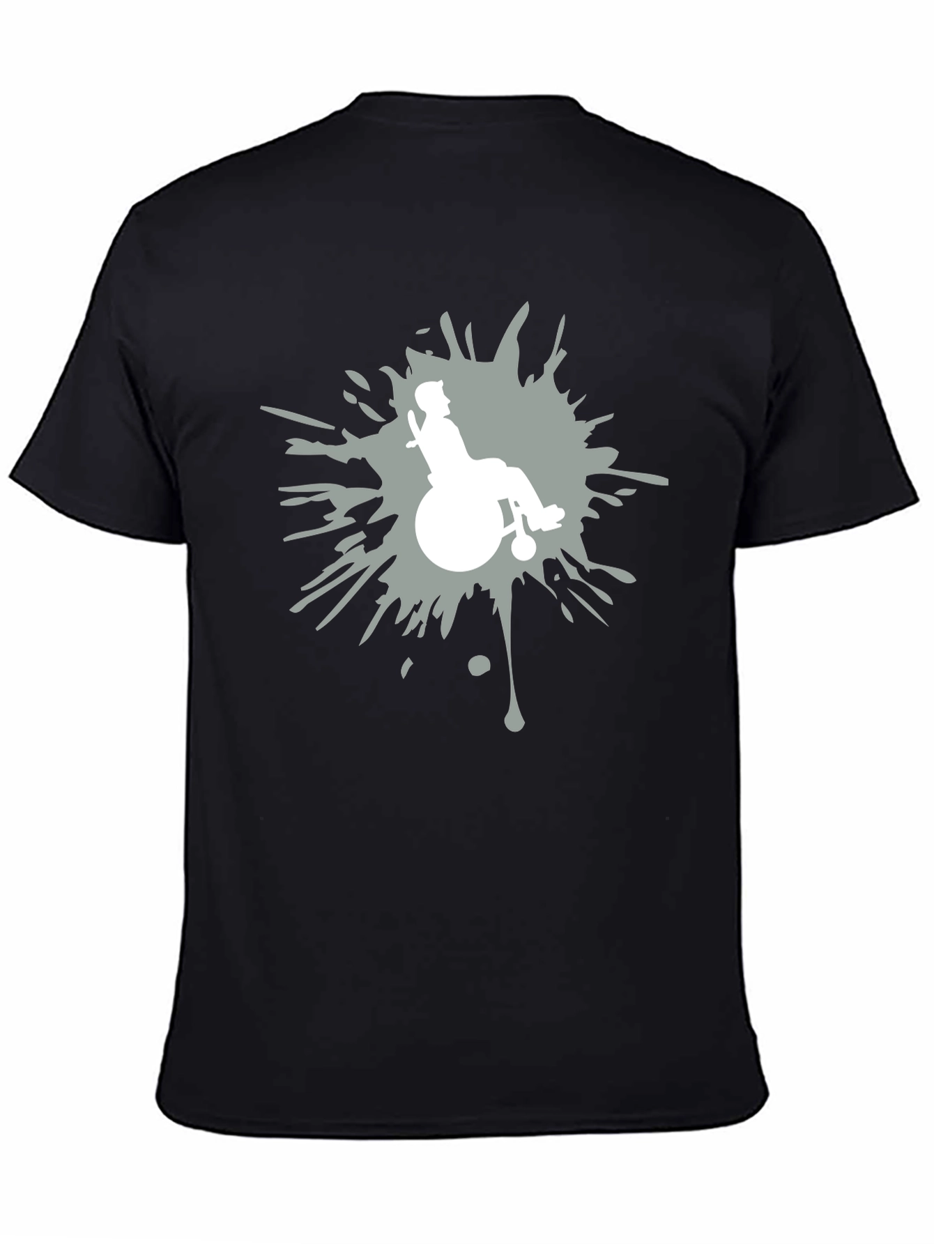 Wheelchair Silhouette Graphic T-Shirt