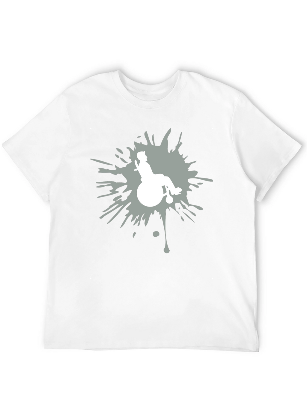 Wheelchair Silhouette Graphic T-Shirt