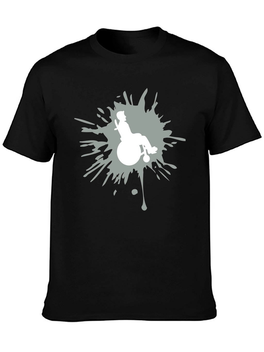 Wheelchair Silhouette Graphic T-Shirt