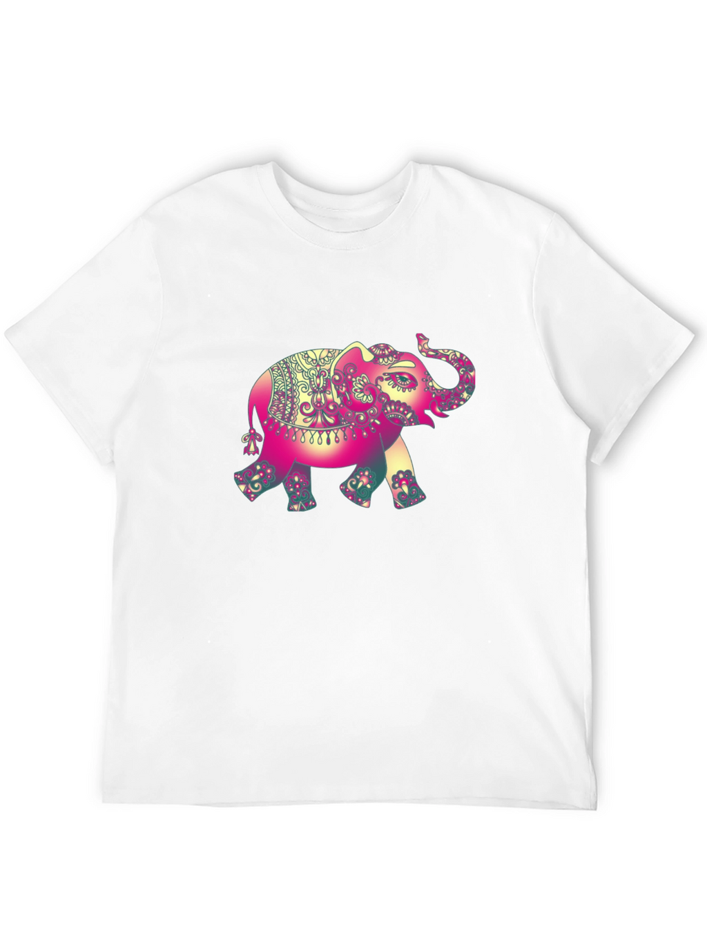 Elephant Graphic Tee - Stylish Mens Black T-Shirt