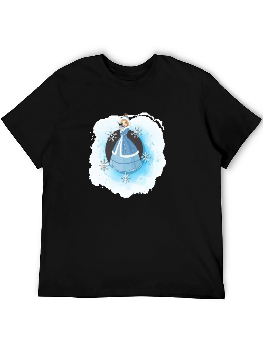 Winter Princess T-Shirt Black Cotton Blend