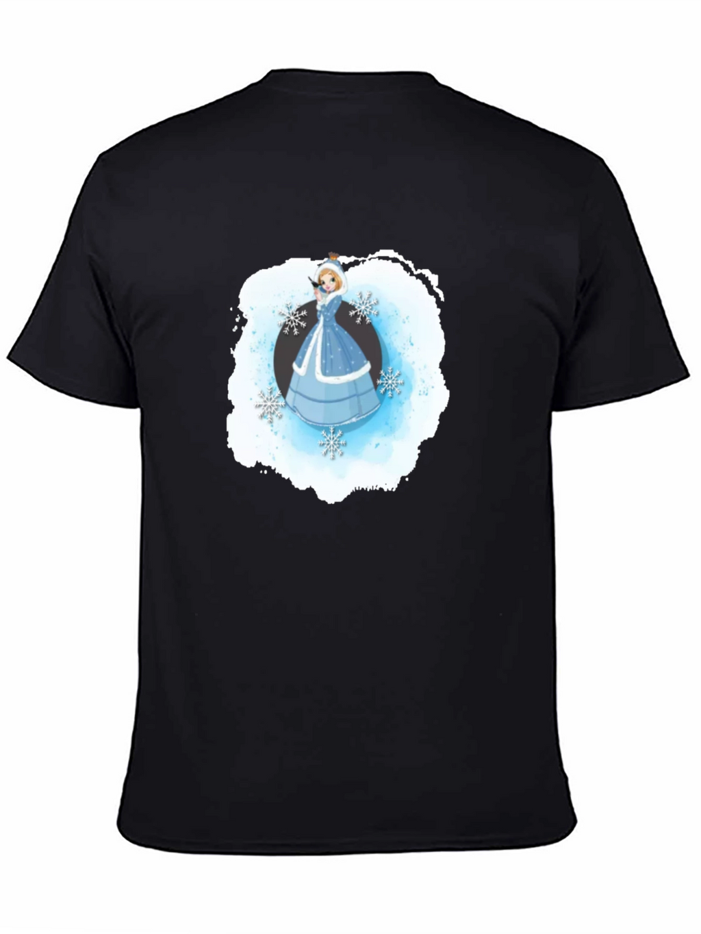 Winter Princess T-Shirt Black Cotton Blend