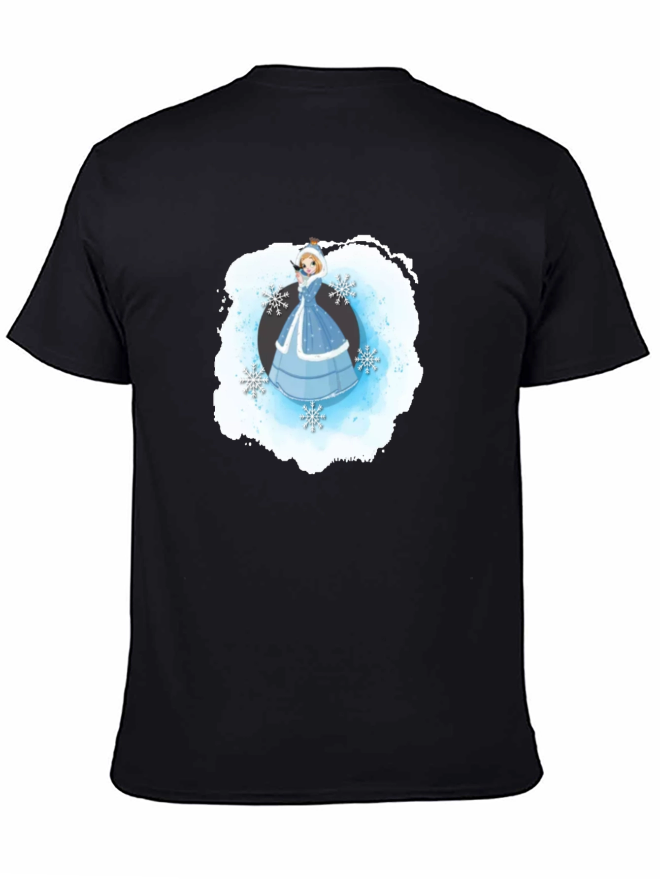 Winter Princess T-Shirt Black Cotton Blend