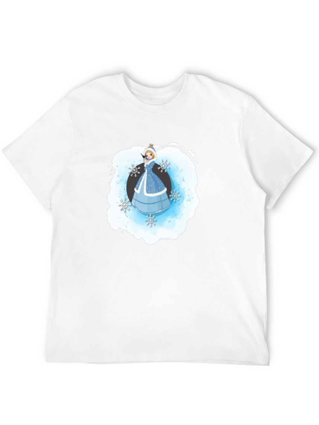 Winter Princess T-Shirt Black Cotton Blend