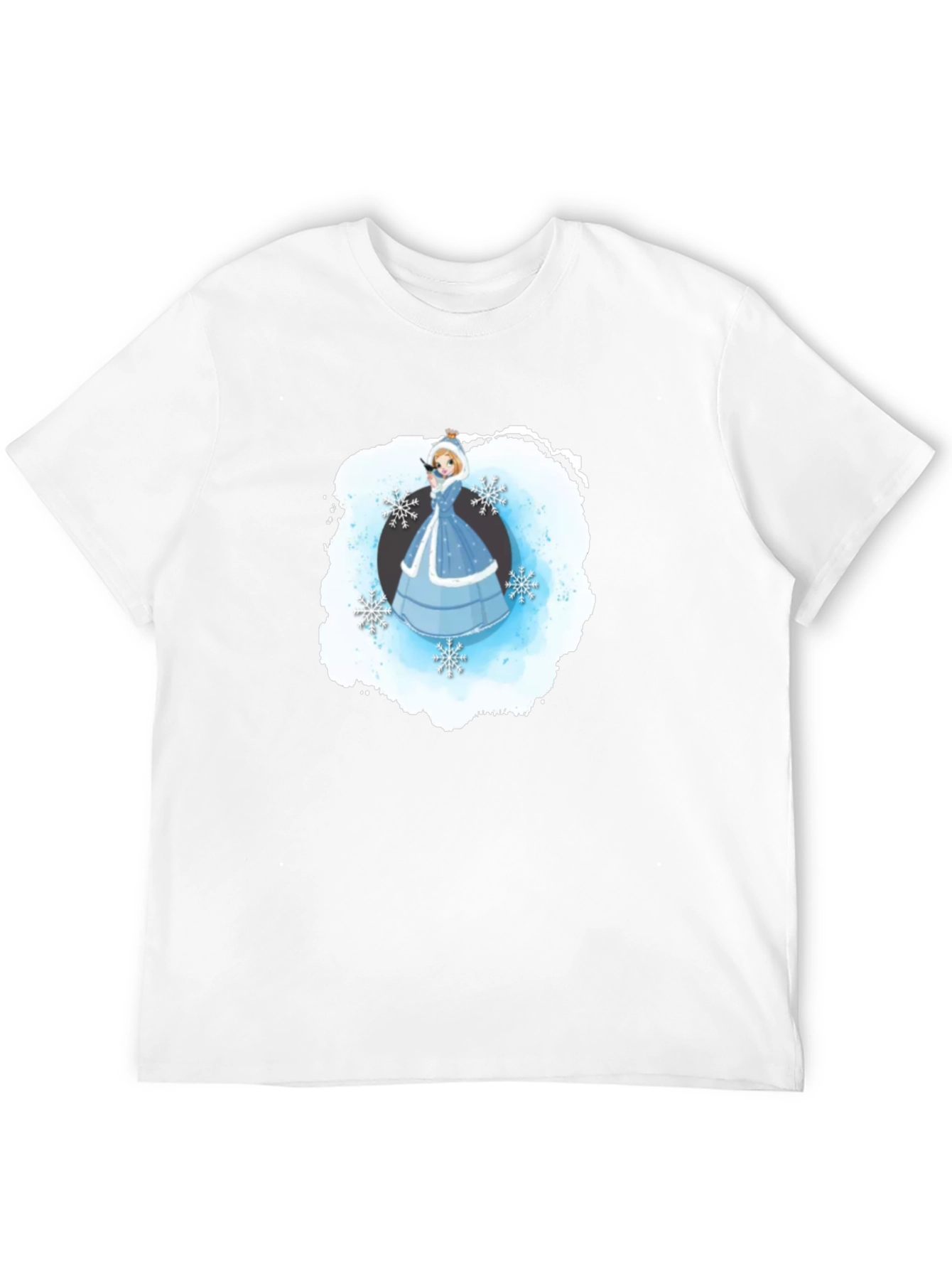 Winter Princess T-Shirt Black Cotton Blend