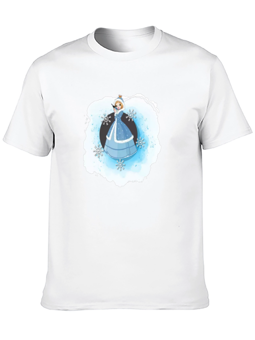 Winter Princess T-Shirt Black Cotton Blend
