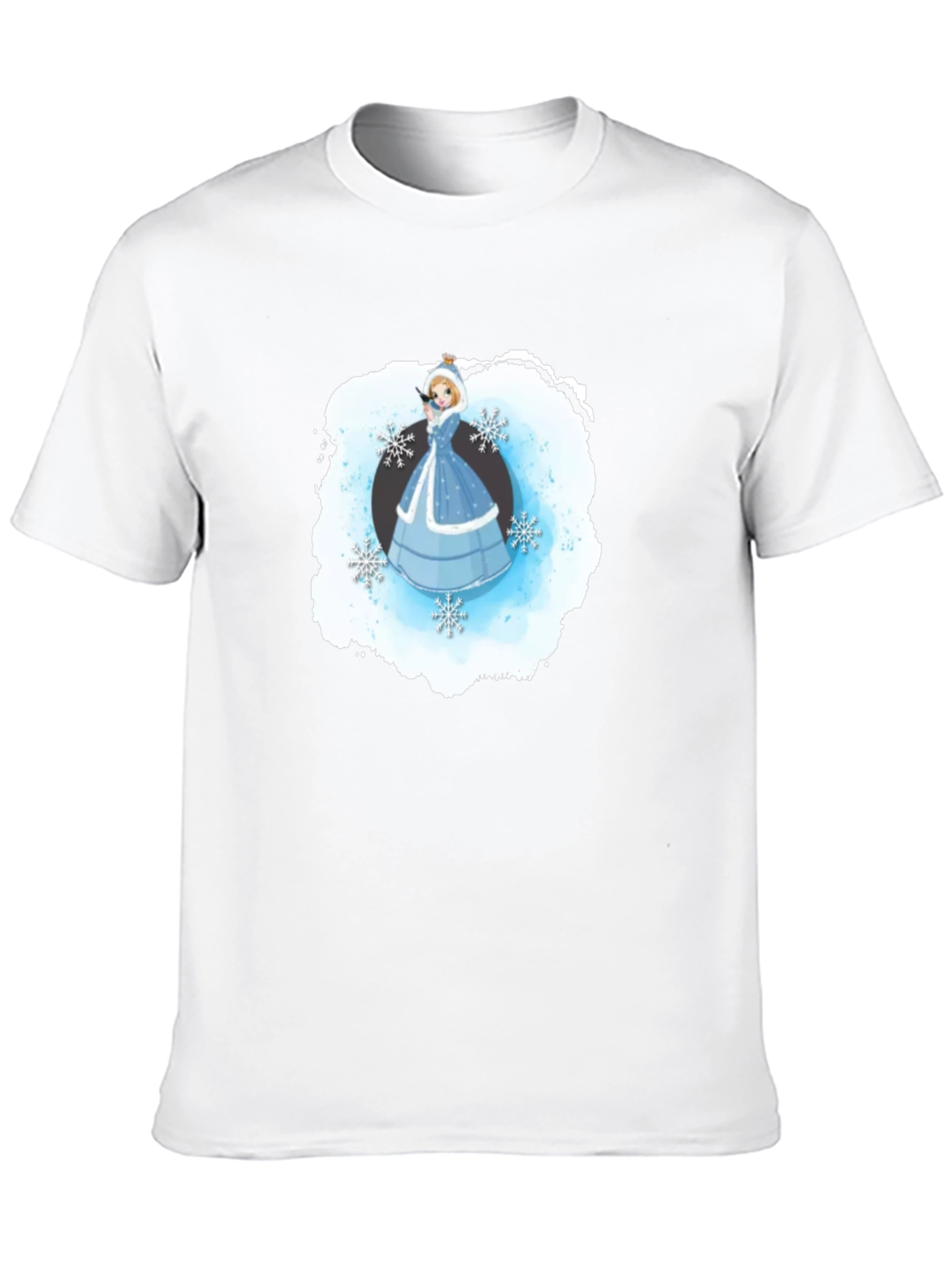 Winter Princess T-Shirt Black Cotton Blend