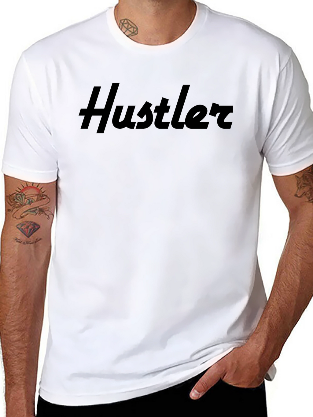Hustler Graphic Tee - Black