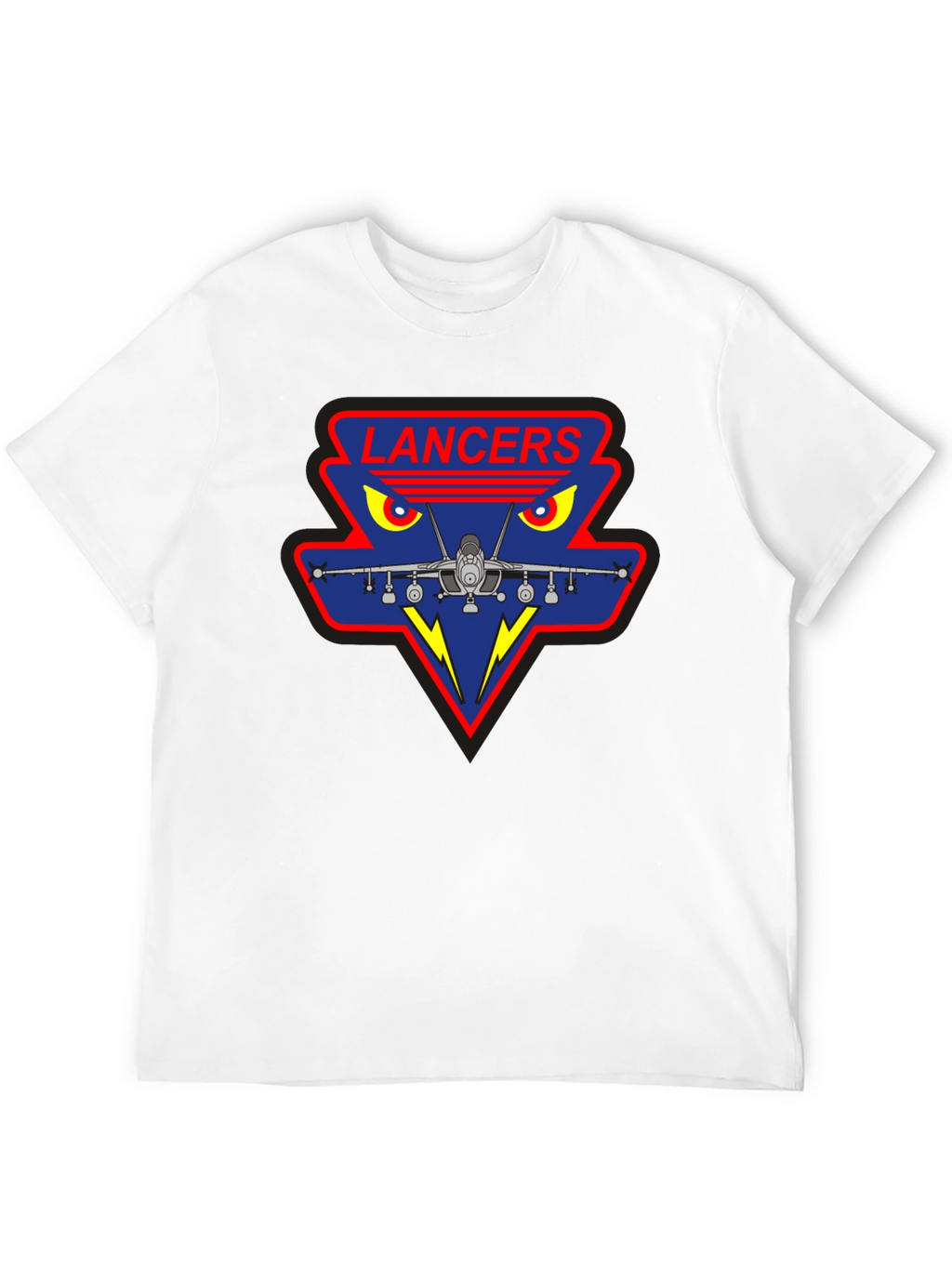 Lancers Squadron Graphic Tee - Black Crew Neck