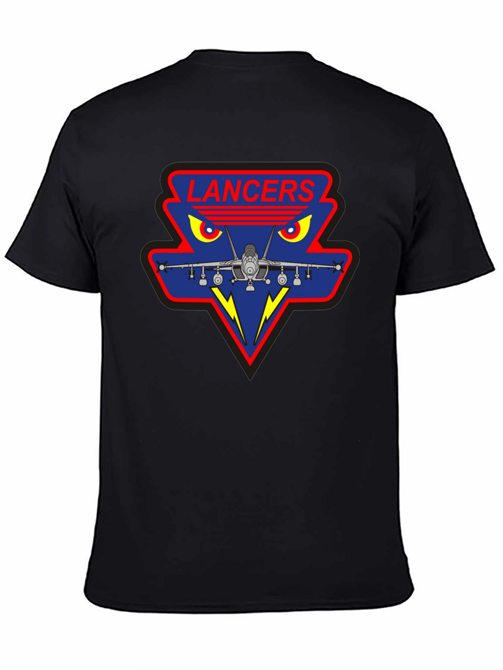 Lancers Squadron Graphic Tee - Black Crew Neck
