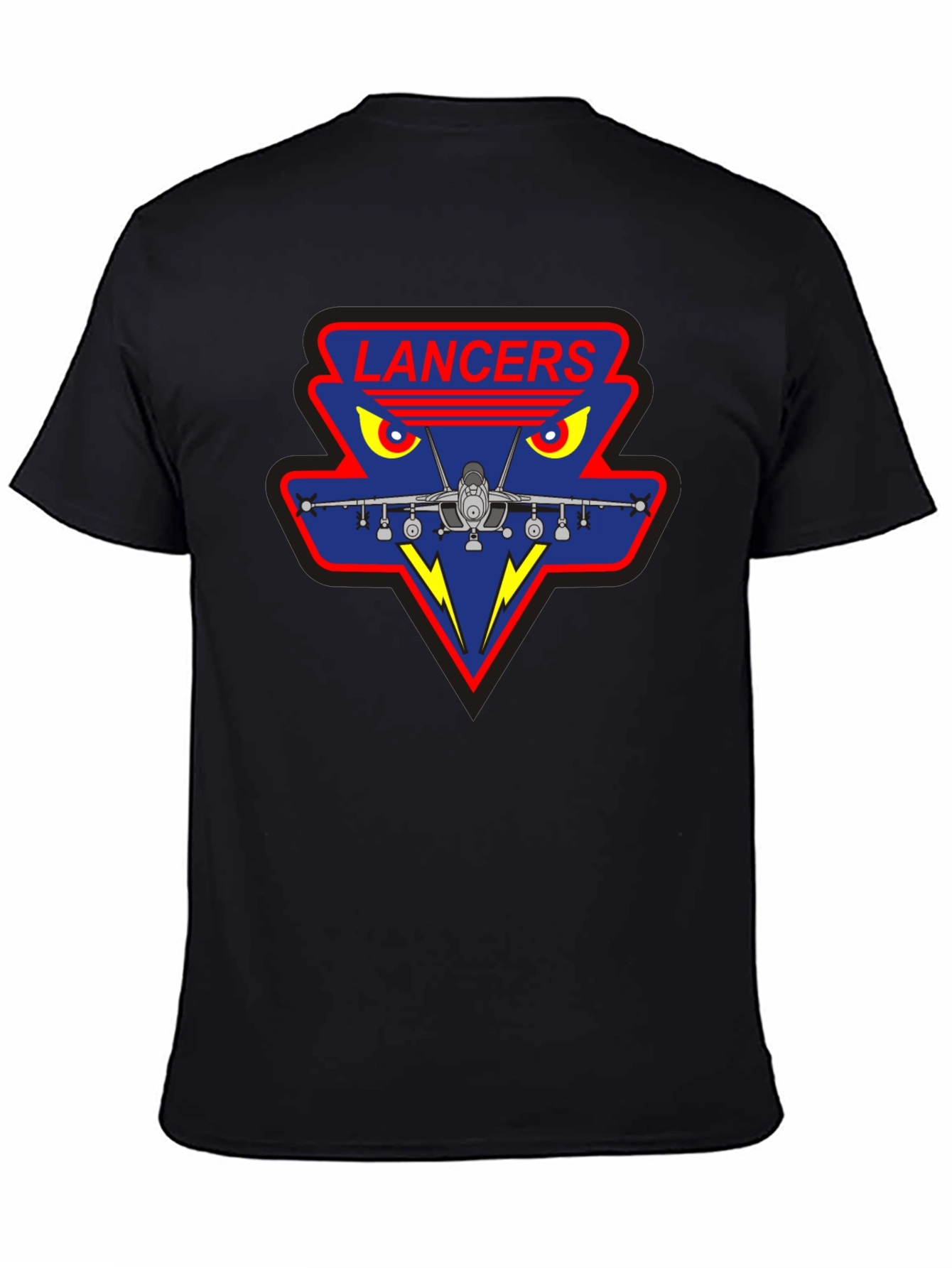 Lancers Squadron Graphic Tee - Black Crew Neck