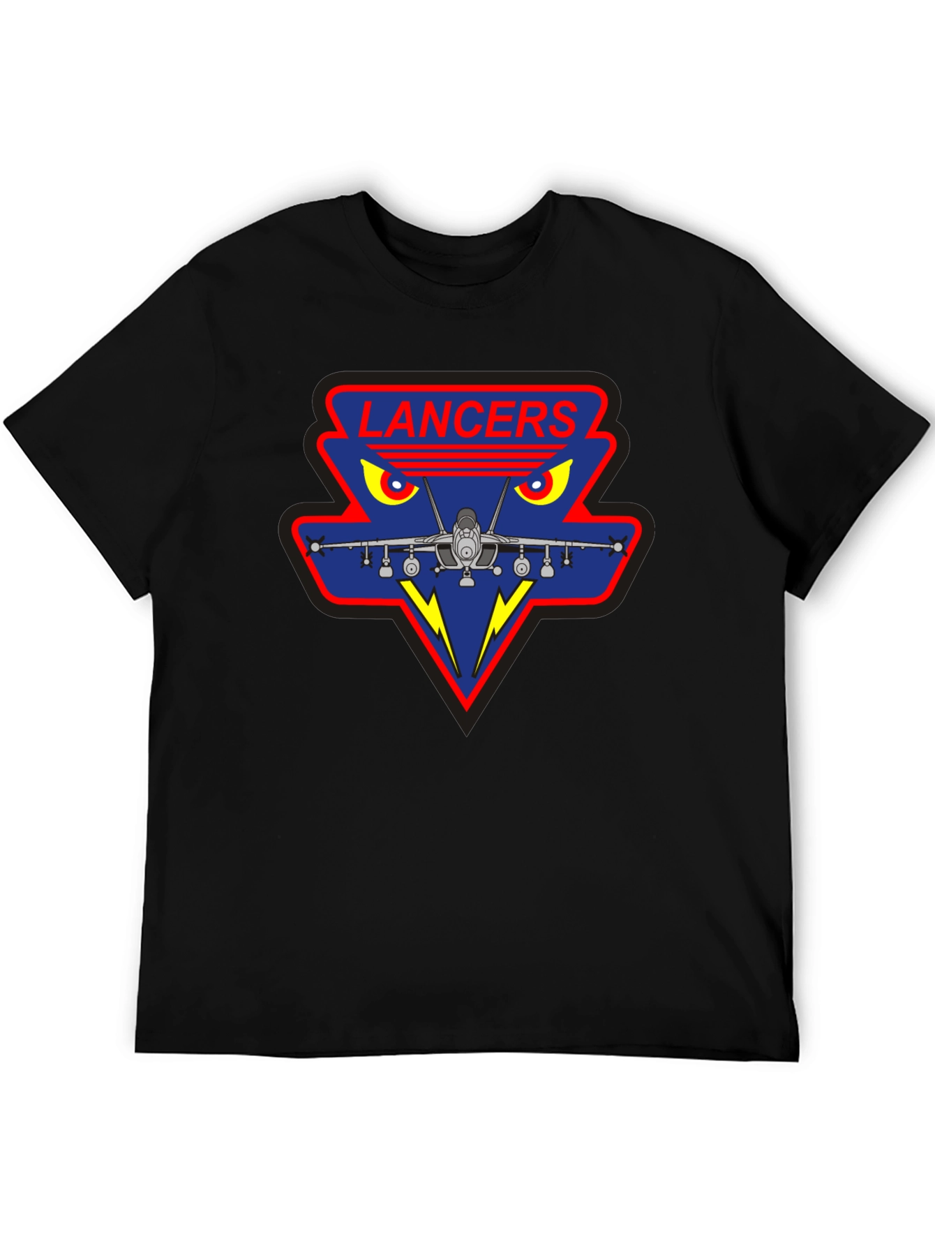 Lancers Squadron Graphic Tee - Black Crew Neck
