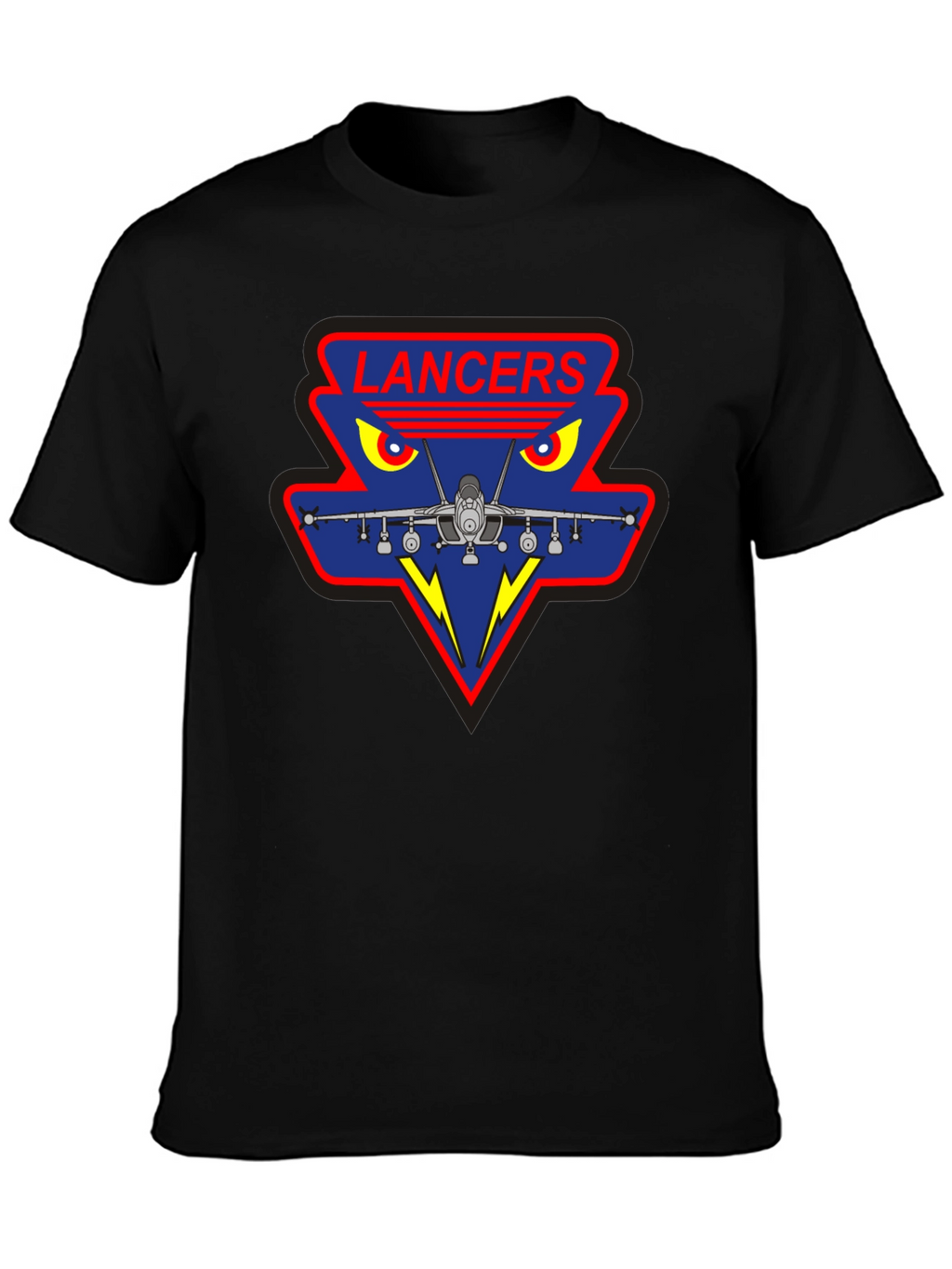 Lancers Squadron Graphic Tee - Black Crew Neck