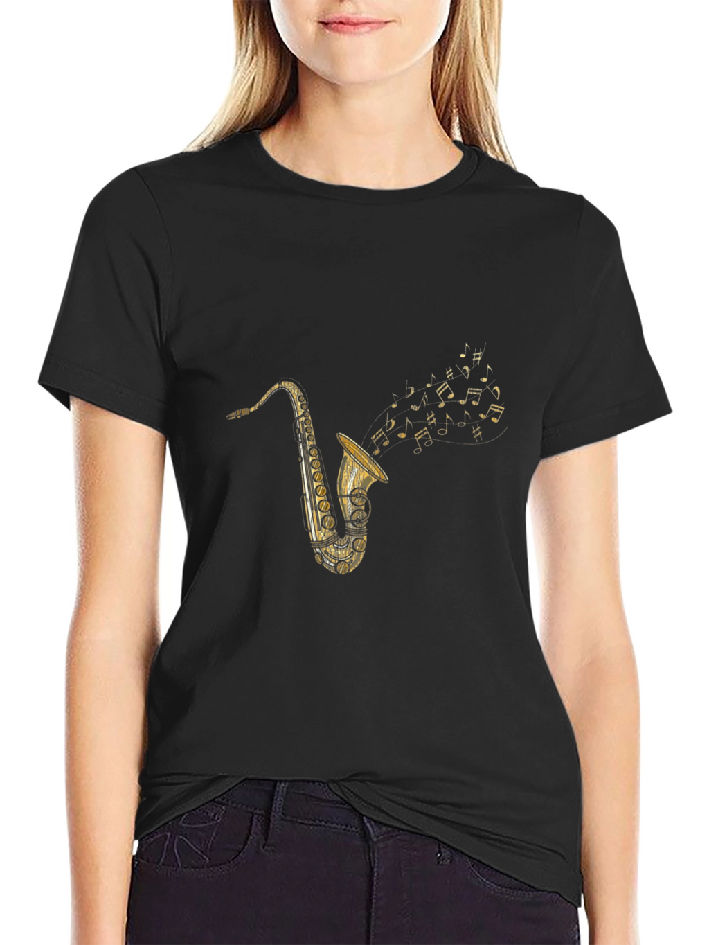 Saxophone Music T-Shirt - Classic Style