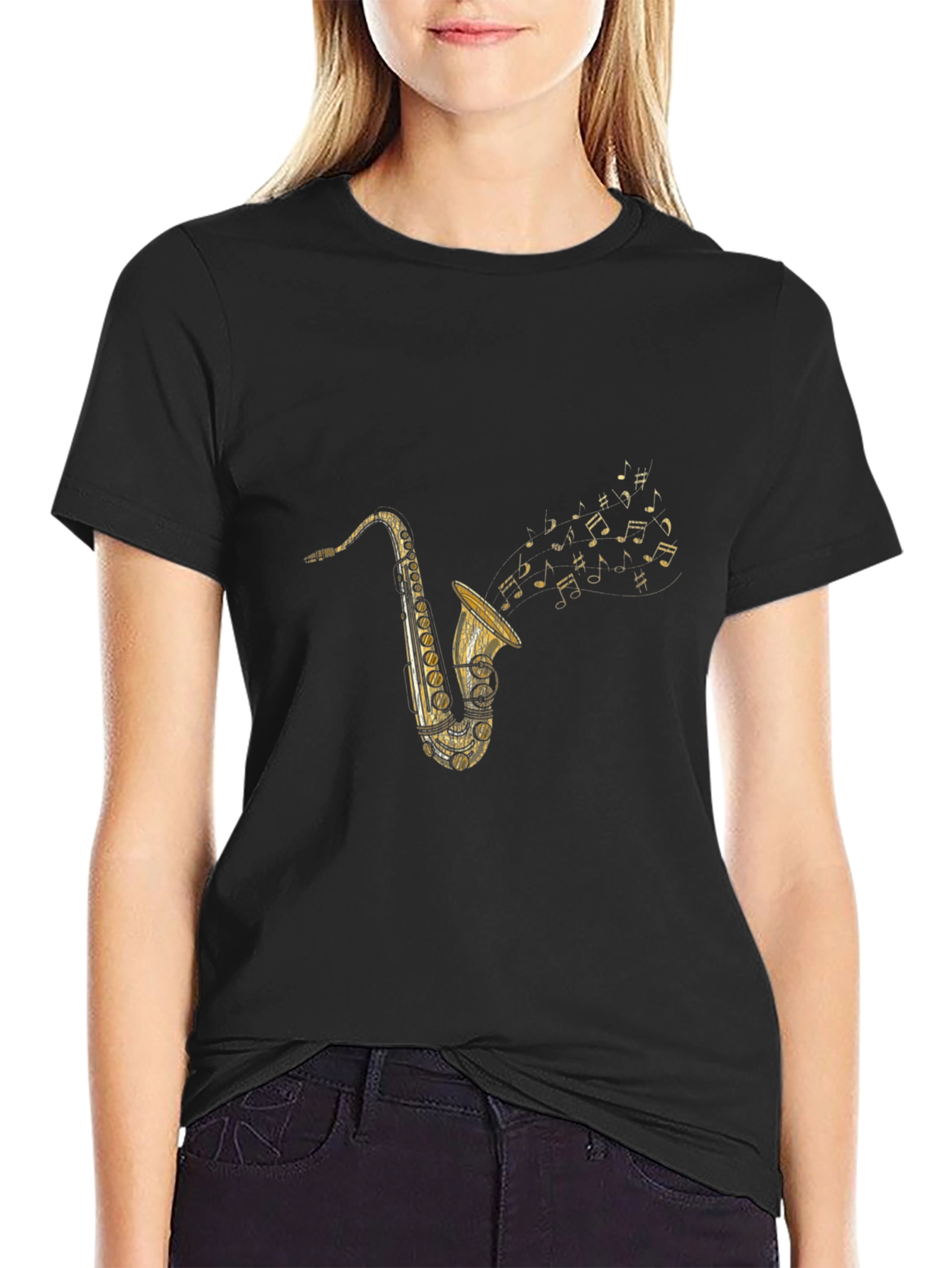 Saxophone Music T-Shirt - Classic Style