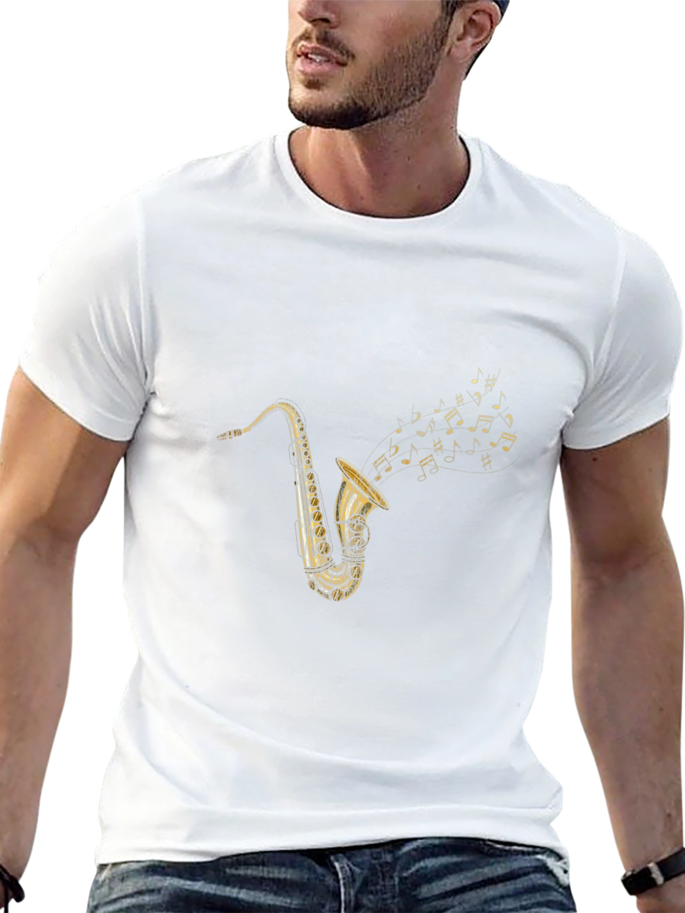 Saxophone Music T-Shirt - Classic Style