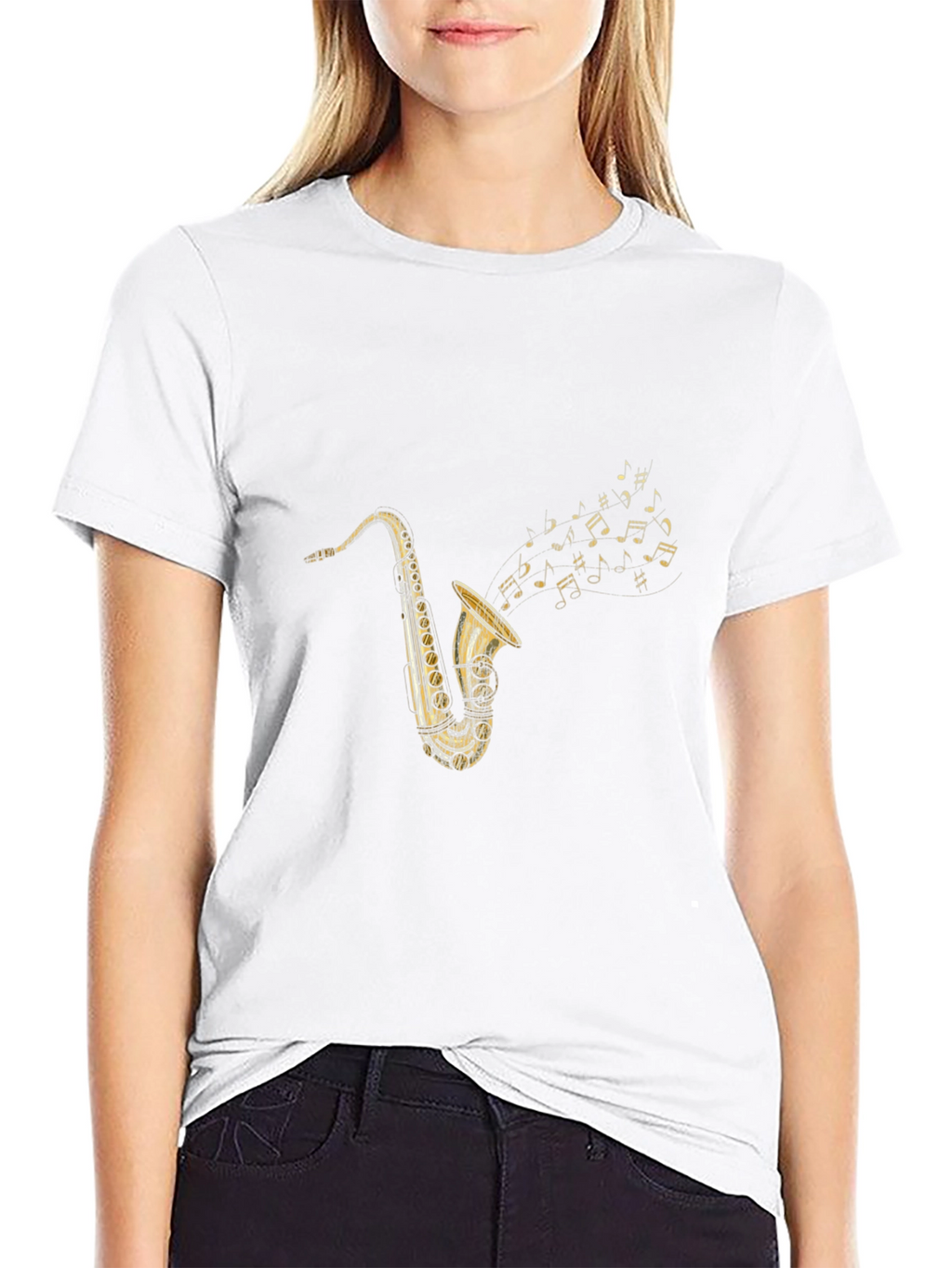Saxophone Music T-Shirt - Classic Style