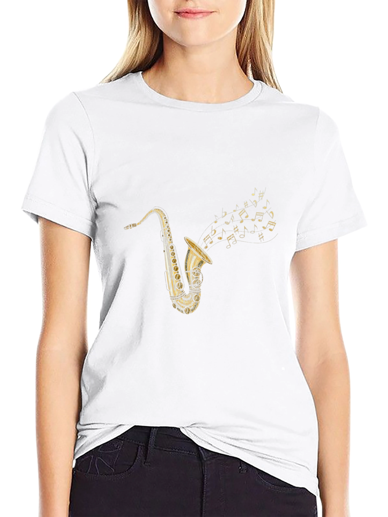 Saxophone Music T-Shirt - Classic Style