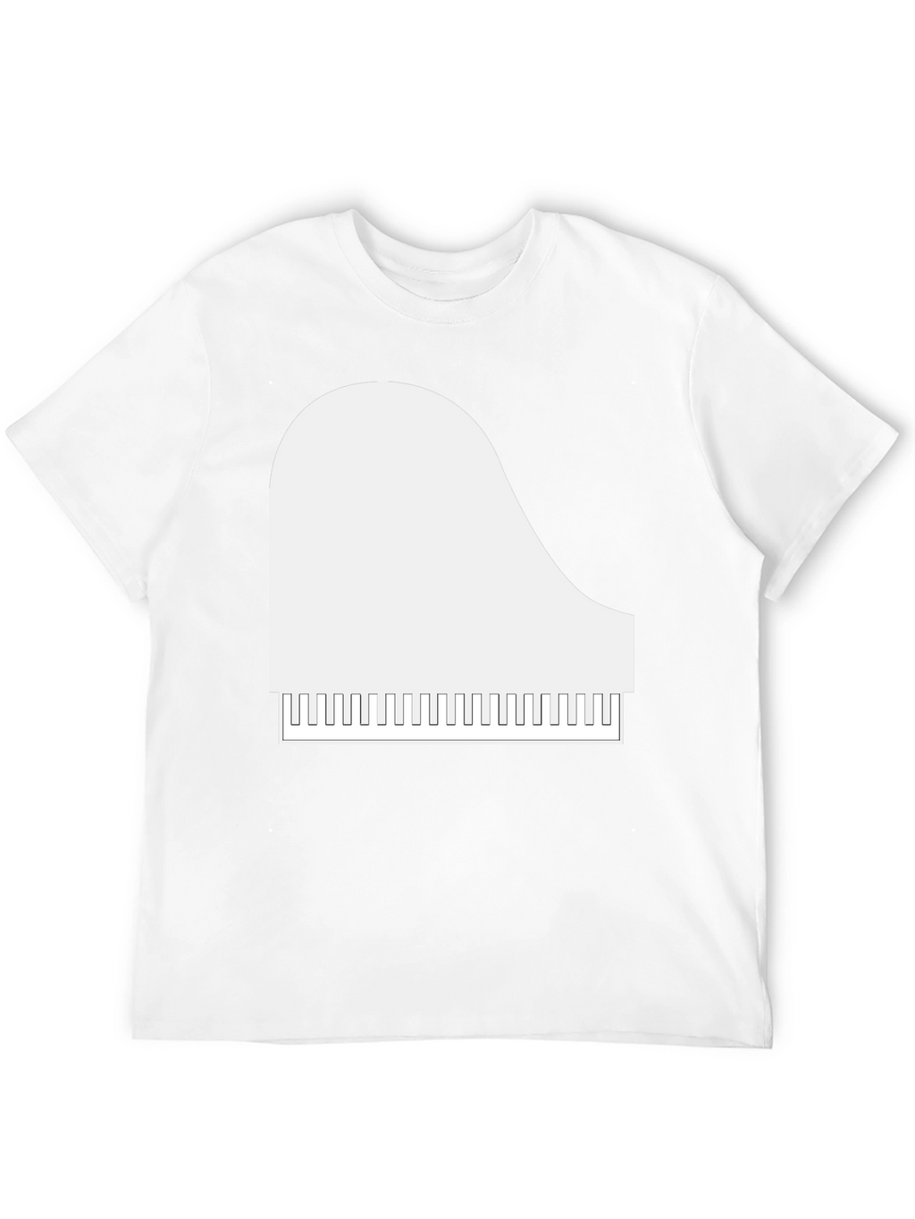 Piano Graphic T-Shirt - Musical Style