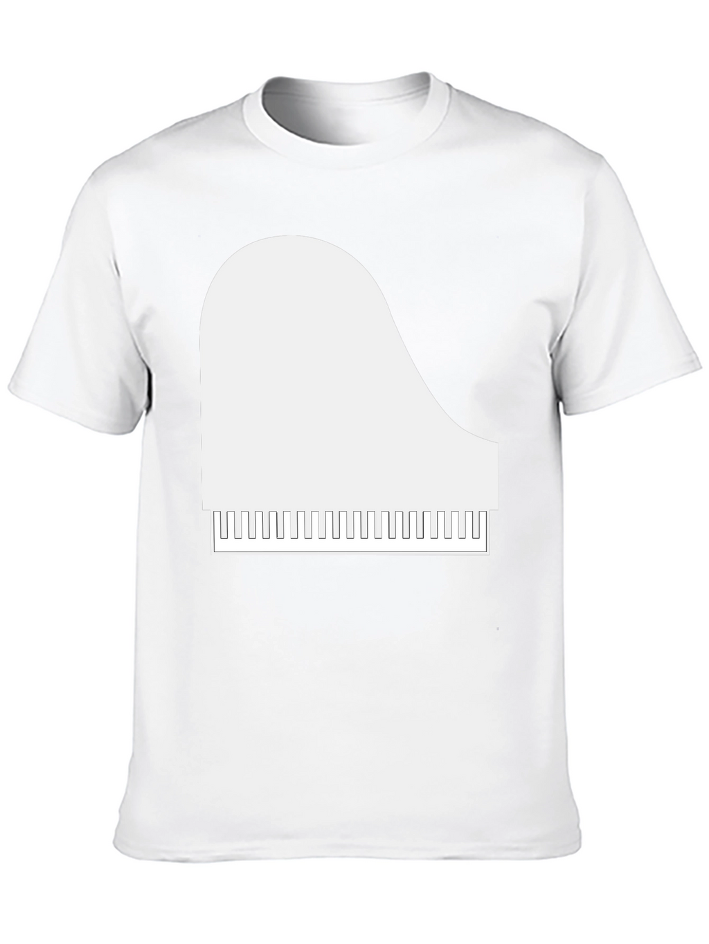 Piano Graphic T-Shirt - Musical Style