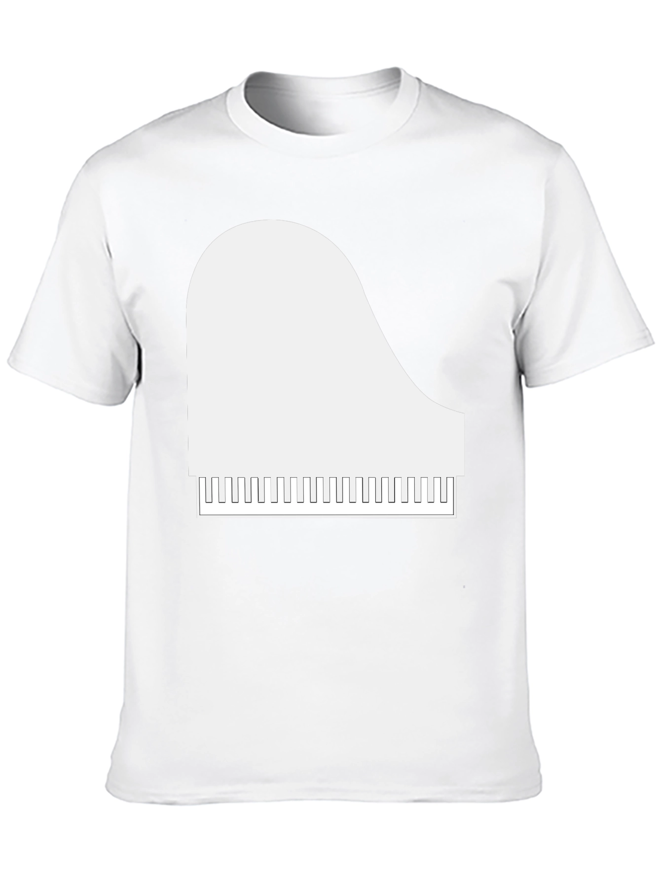 Piano Graphic T-Shirt - Musical Style