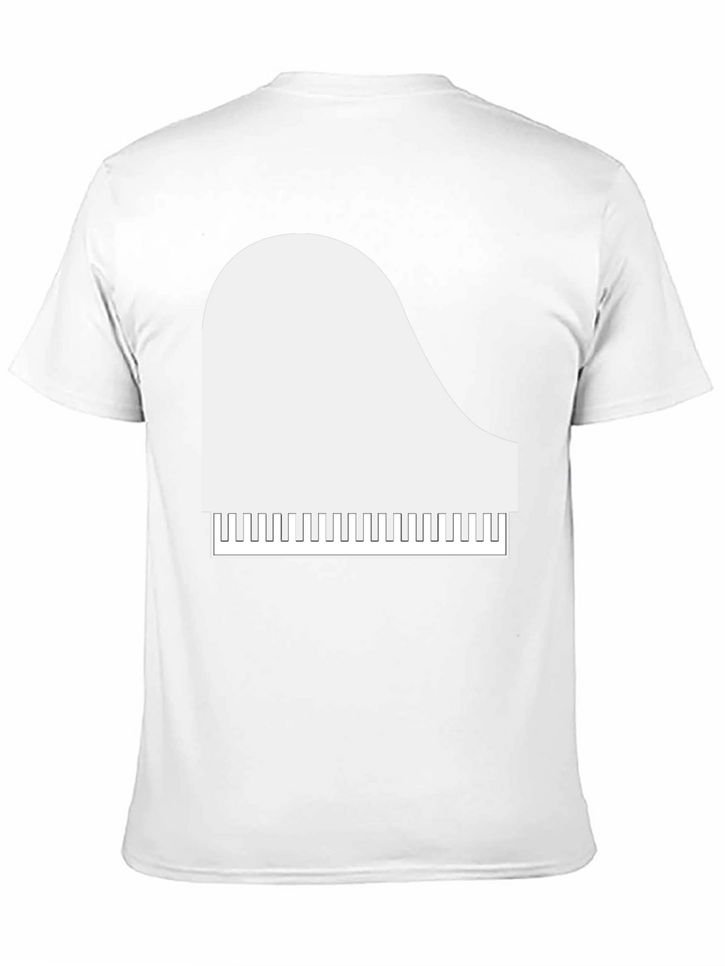 Piano Graphic T-Shirt - Musical Style