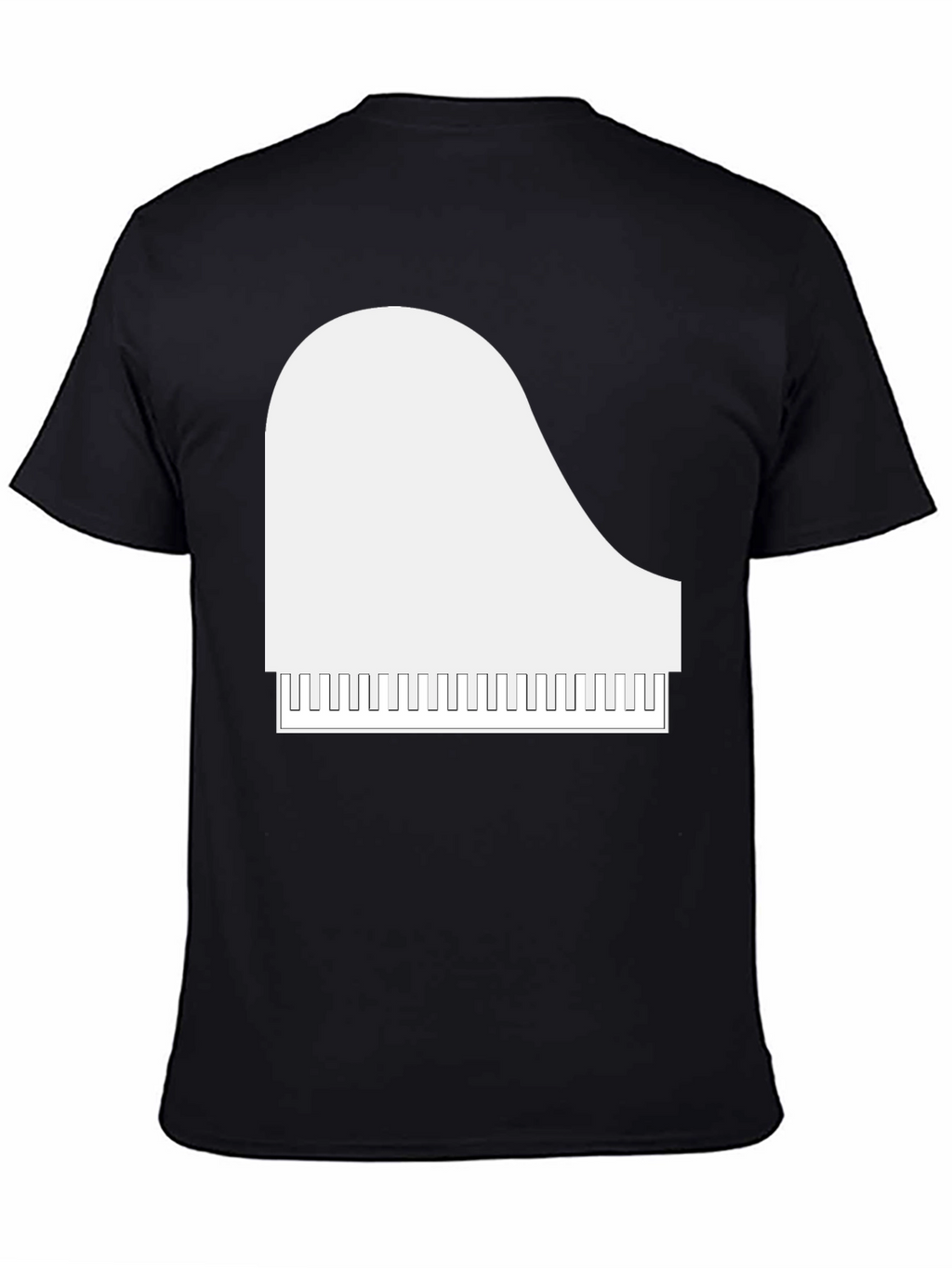 Piano Graphic T-Shirt - Musical Style