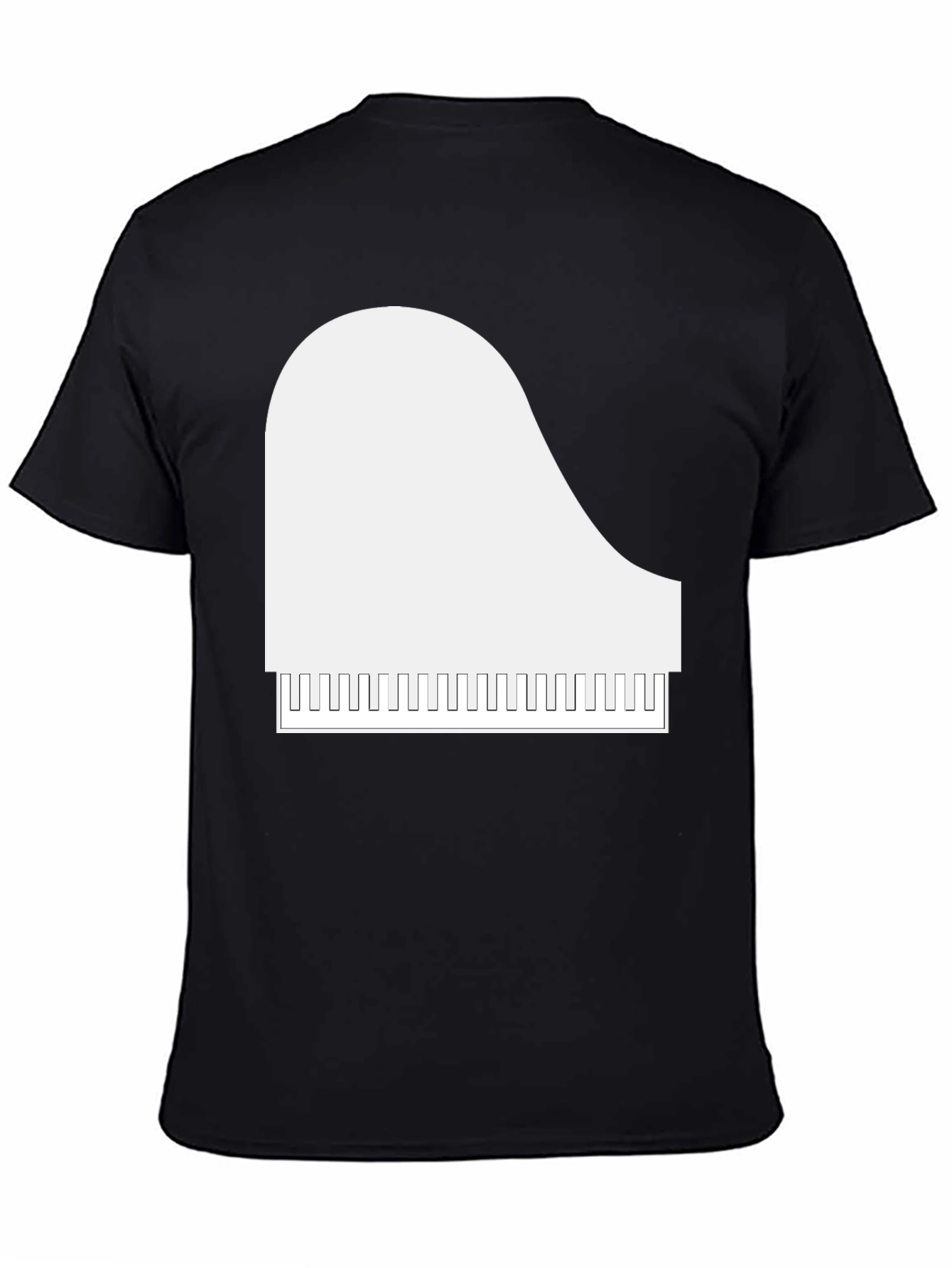 Piano Graphic T-Shirt - Musical Style