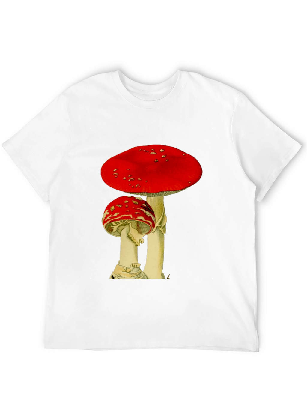 Mushroom Graphic Black T-Shirt