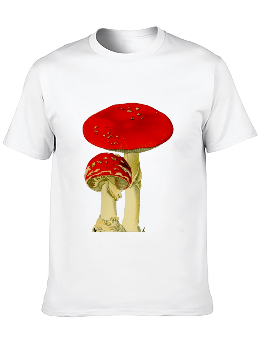 Mushroom Graphic Black T-Shirt