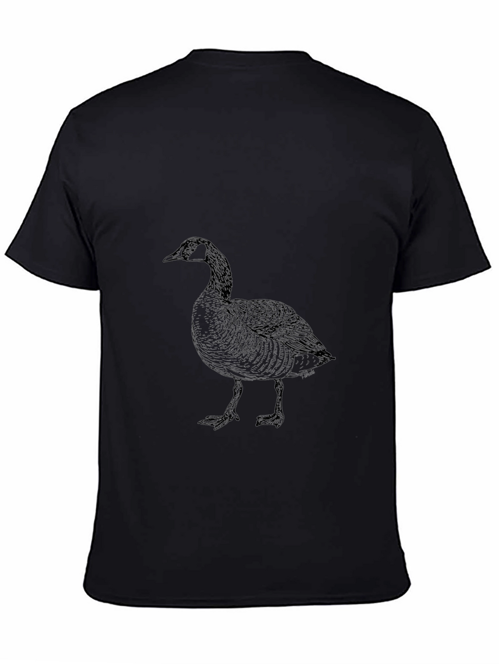 Black Goose Graphic Tee - Soft Cotton Comfort
