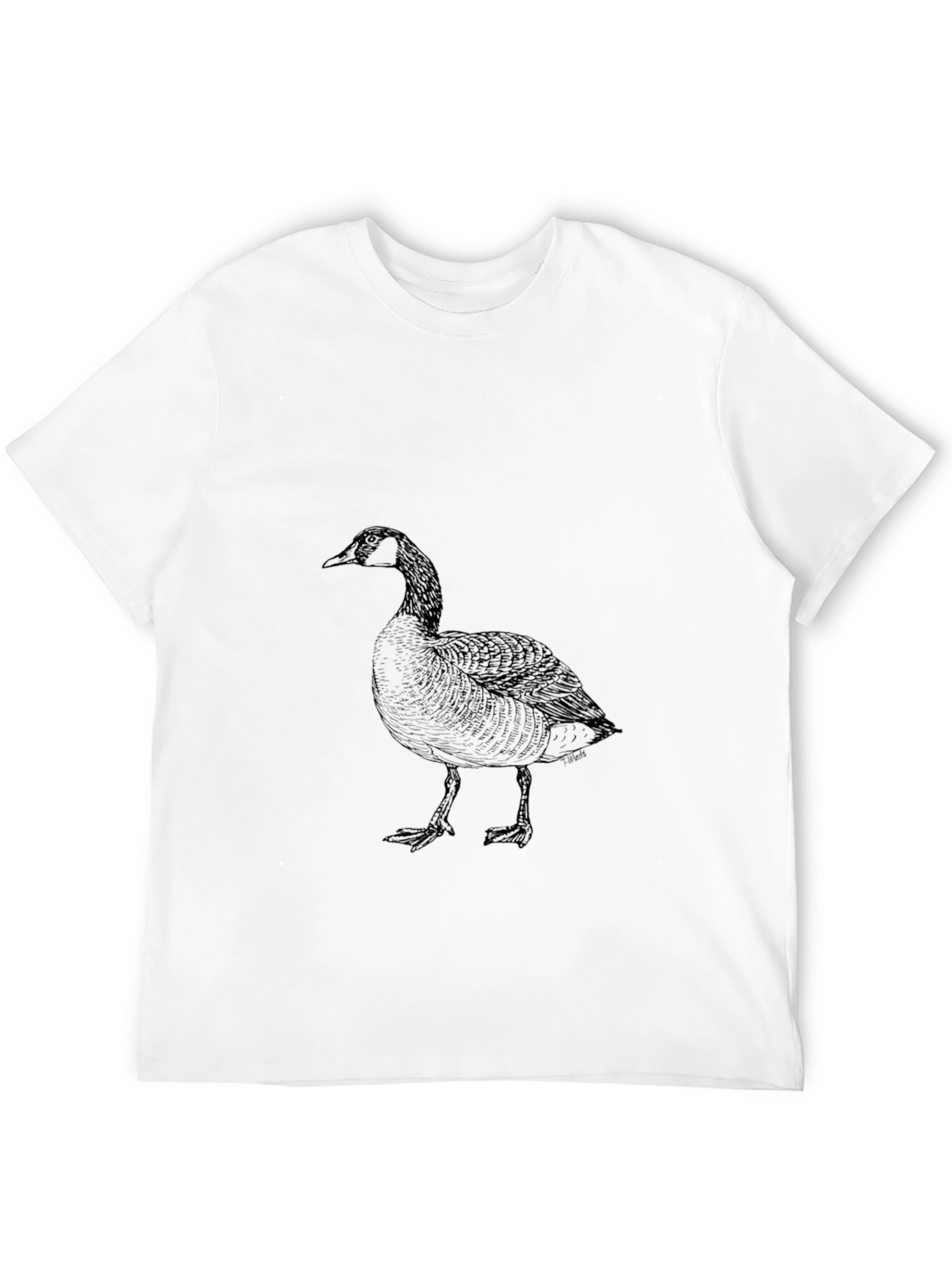 Black Goose Graphic Tee - Soft Cotton Comfort