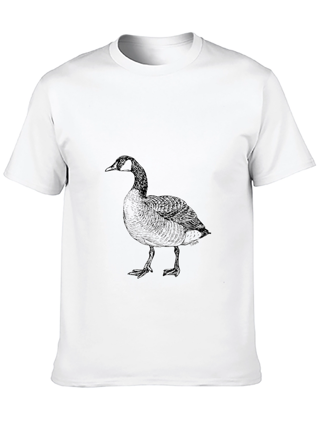 Black Goose Graphic Tee - Soft Cotton Comfort