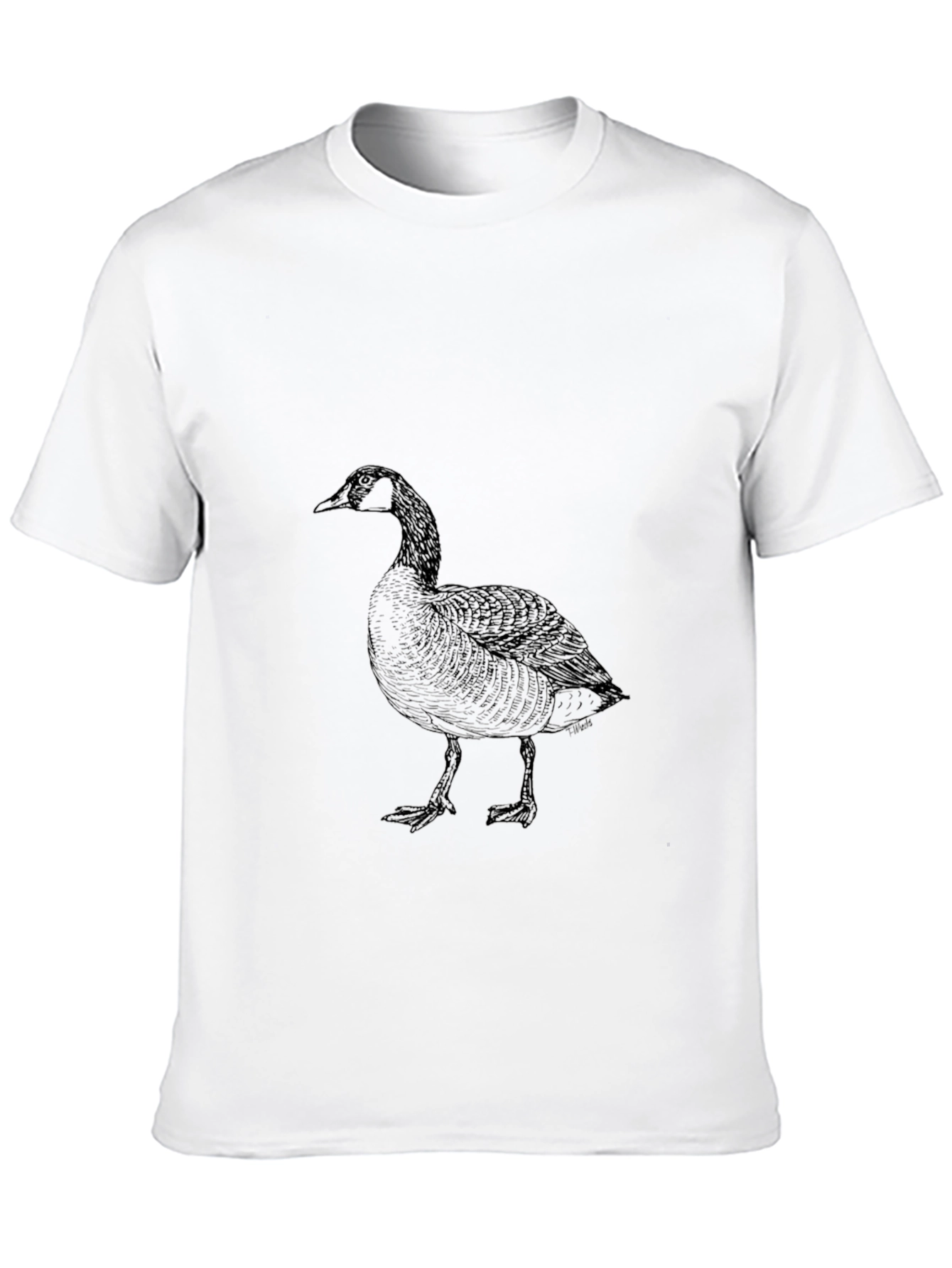 Black Goose Graphic Tee - Soft Cotton Comfort