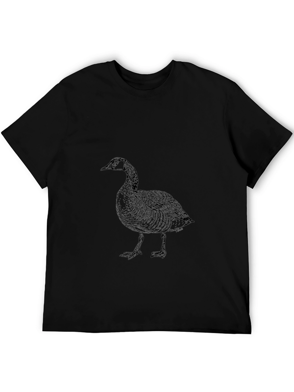 Black Goose Graphic Tee - Soft Cotton Comfort