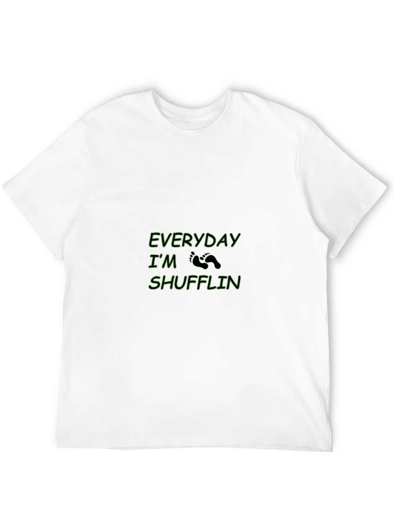Everyday Im Shufflin Black Crewneck T-Shirt