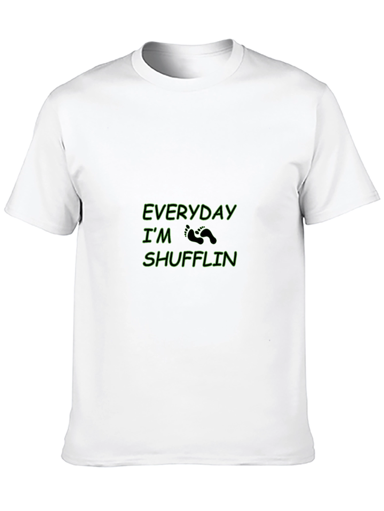 Everyday Im Shufflin Black Crewneck T-Shirt
