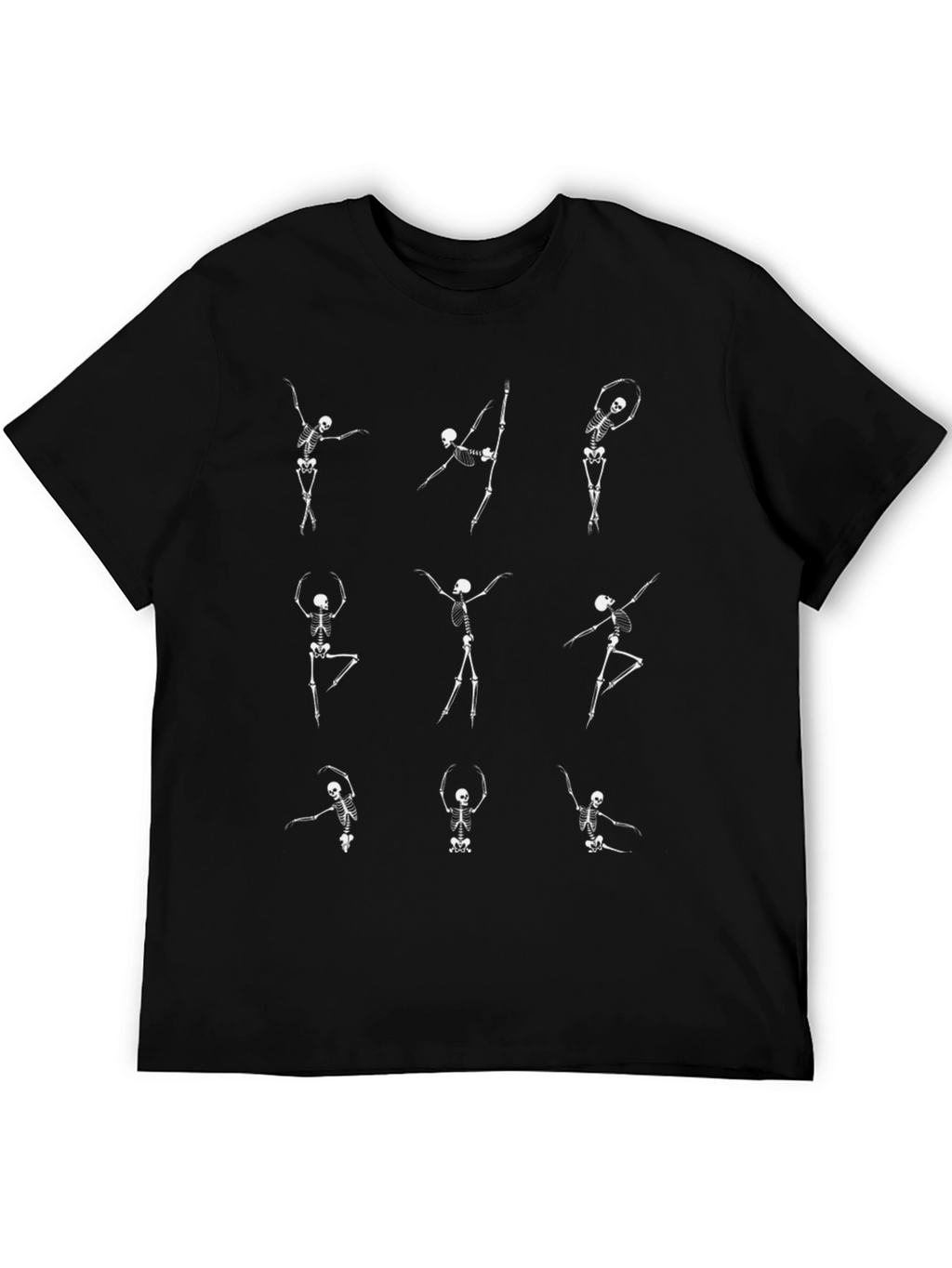 Dancing Skeleton Graphic Tee - Halloween Dance