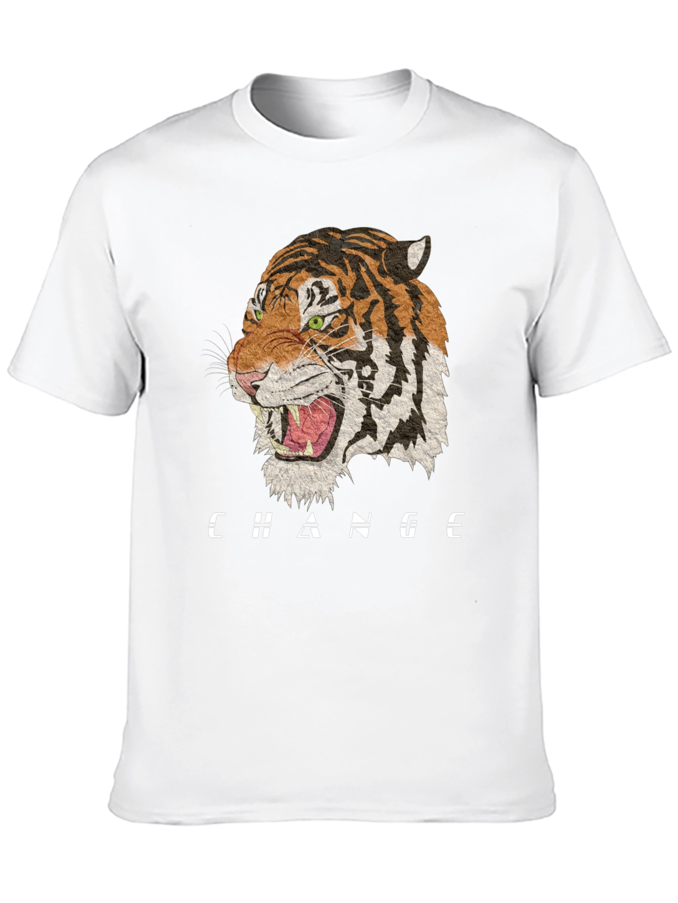 Change Tiger Graphic Black T-Shirt