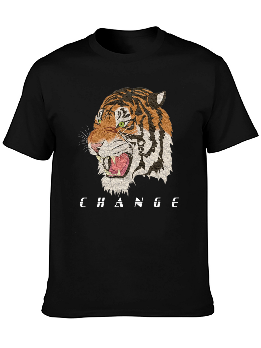 Change Tiger Graphic Black T-Shirt