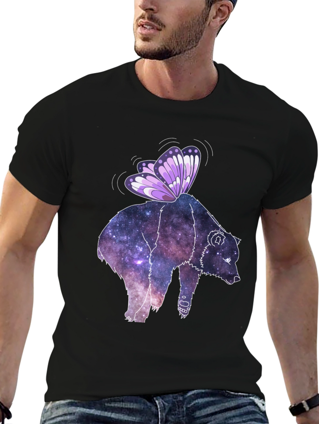 Galaxy Bear Butterfly Tee