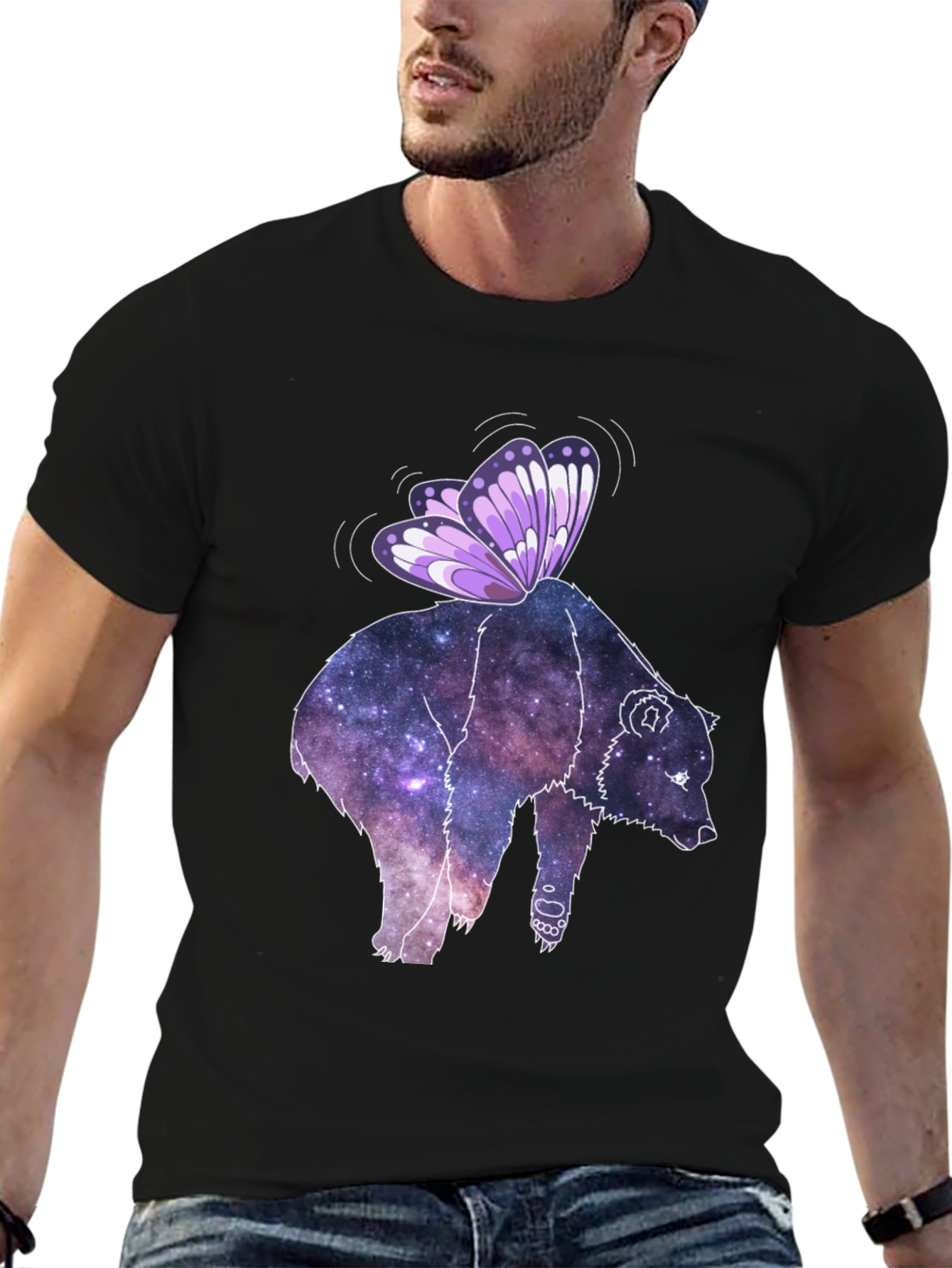 Galaxy Bear Butterfly Tee