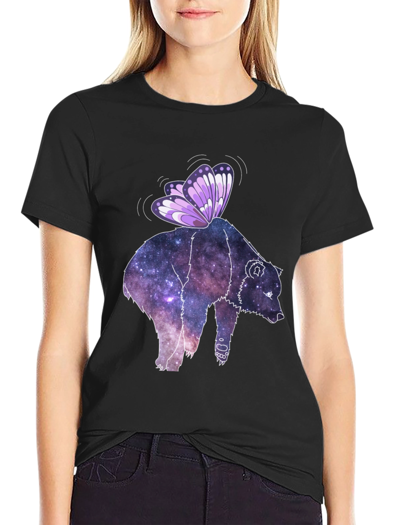 Galaxy Bear Butterfly Tee