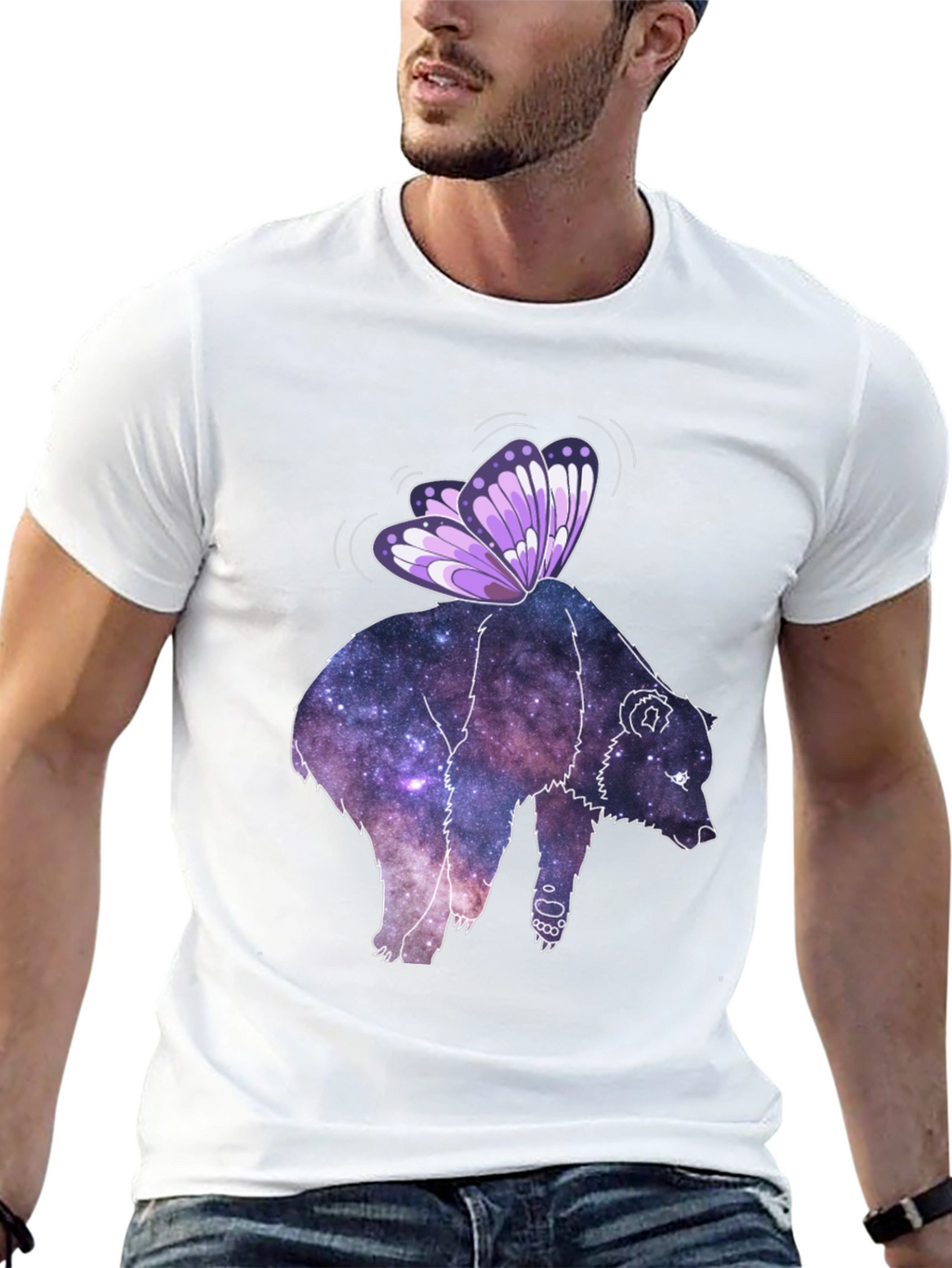 Galaxy Bear Butterfly Tee
