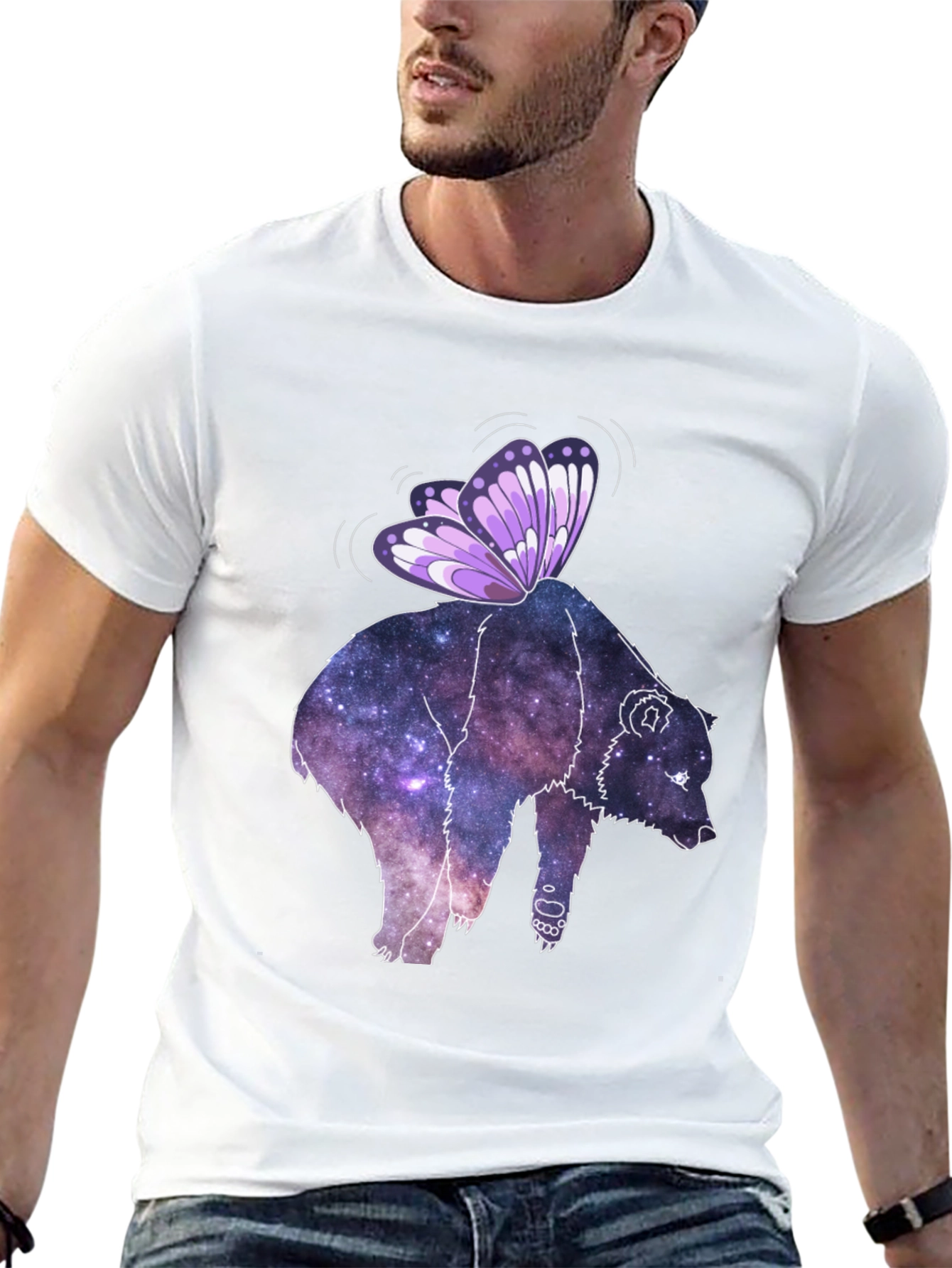 Galaxy Bear Butterfly Tee