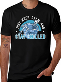 Just Keep Calm & Stay Chilled Skeleton T-Shirt