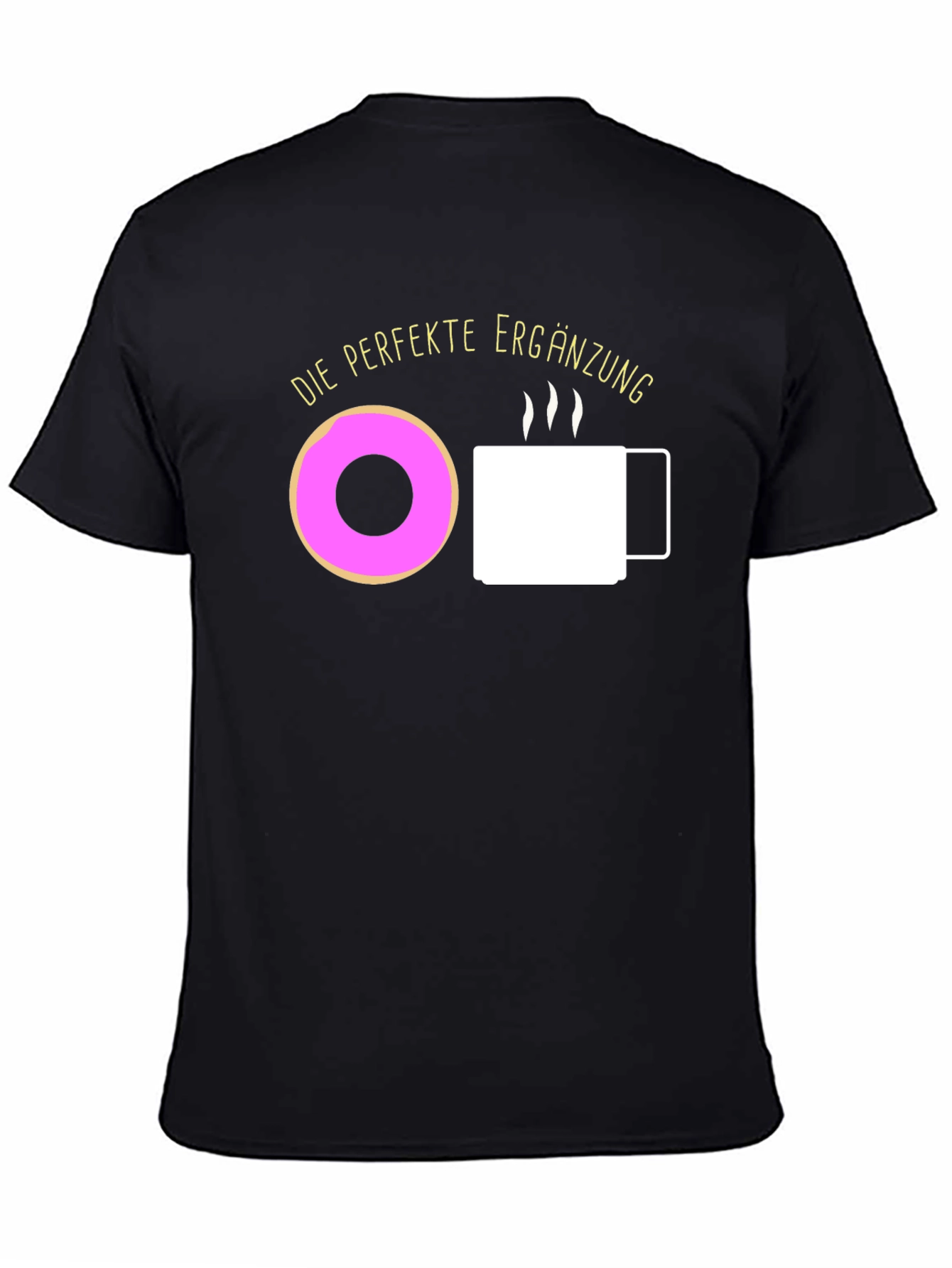 Perfect Donut & Coffee Black T-Shirt