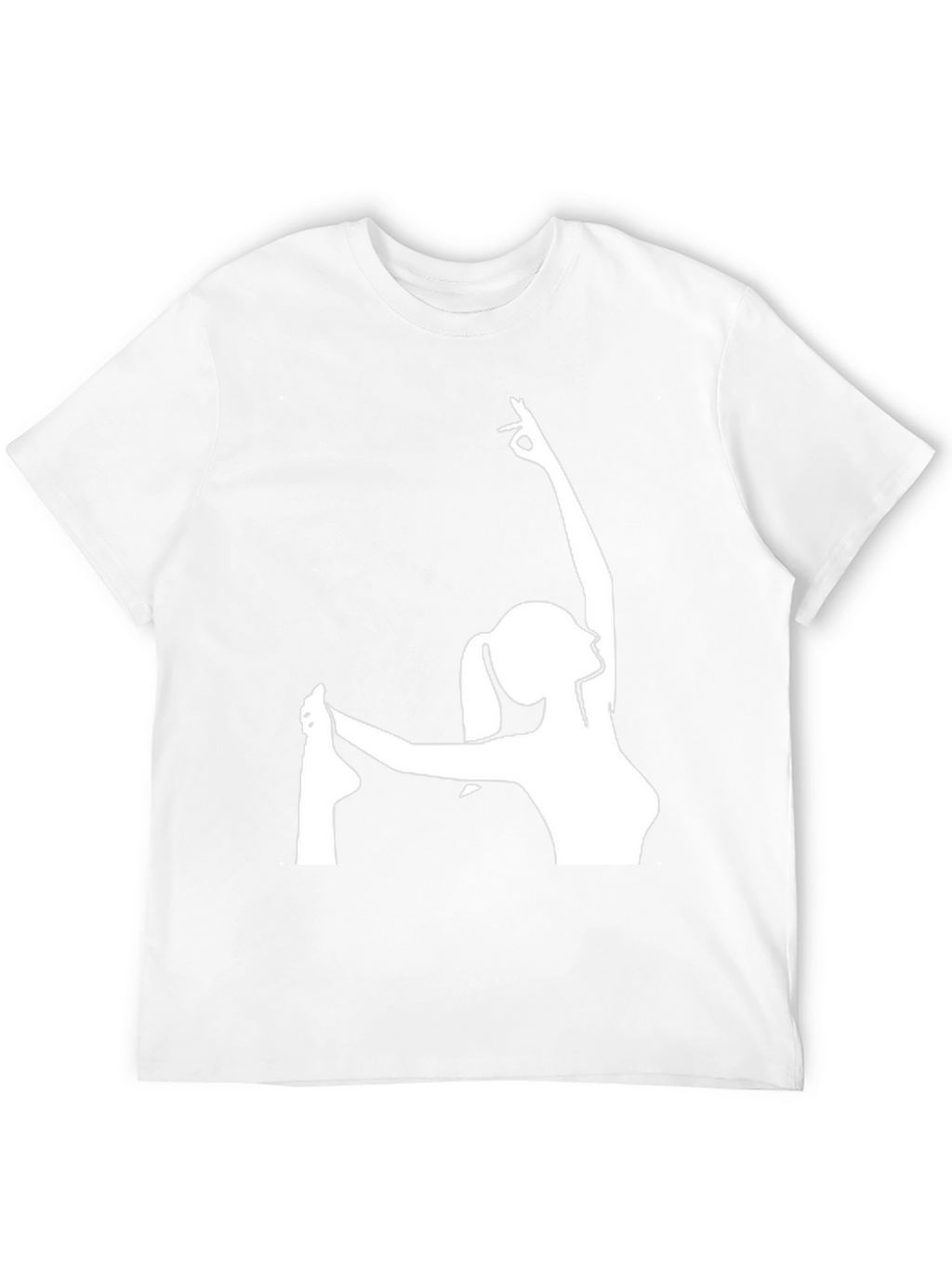 Yoga Pose Graphic T-Shirt - Black