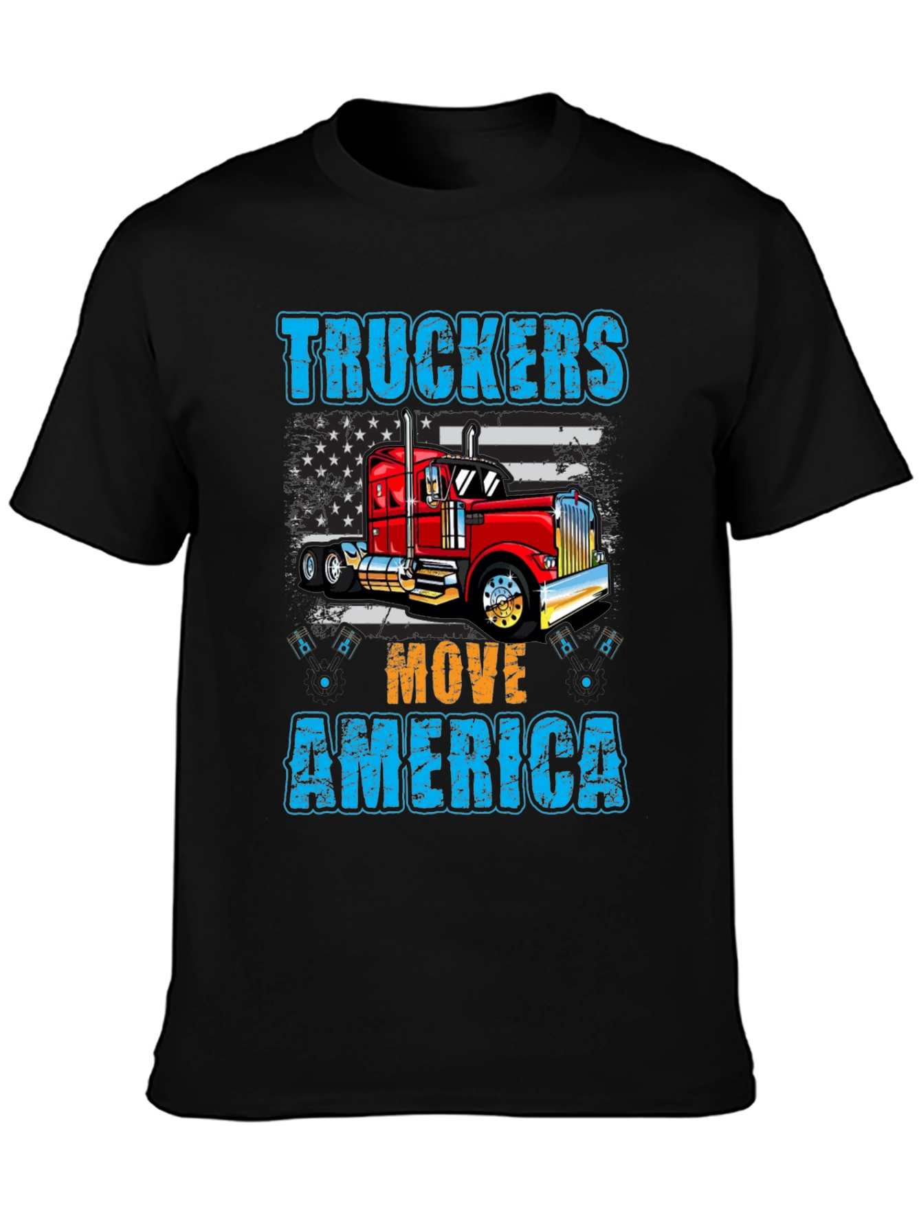 Truckers Move America Graphic T-Shirt