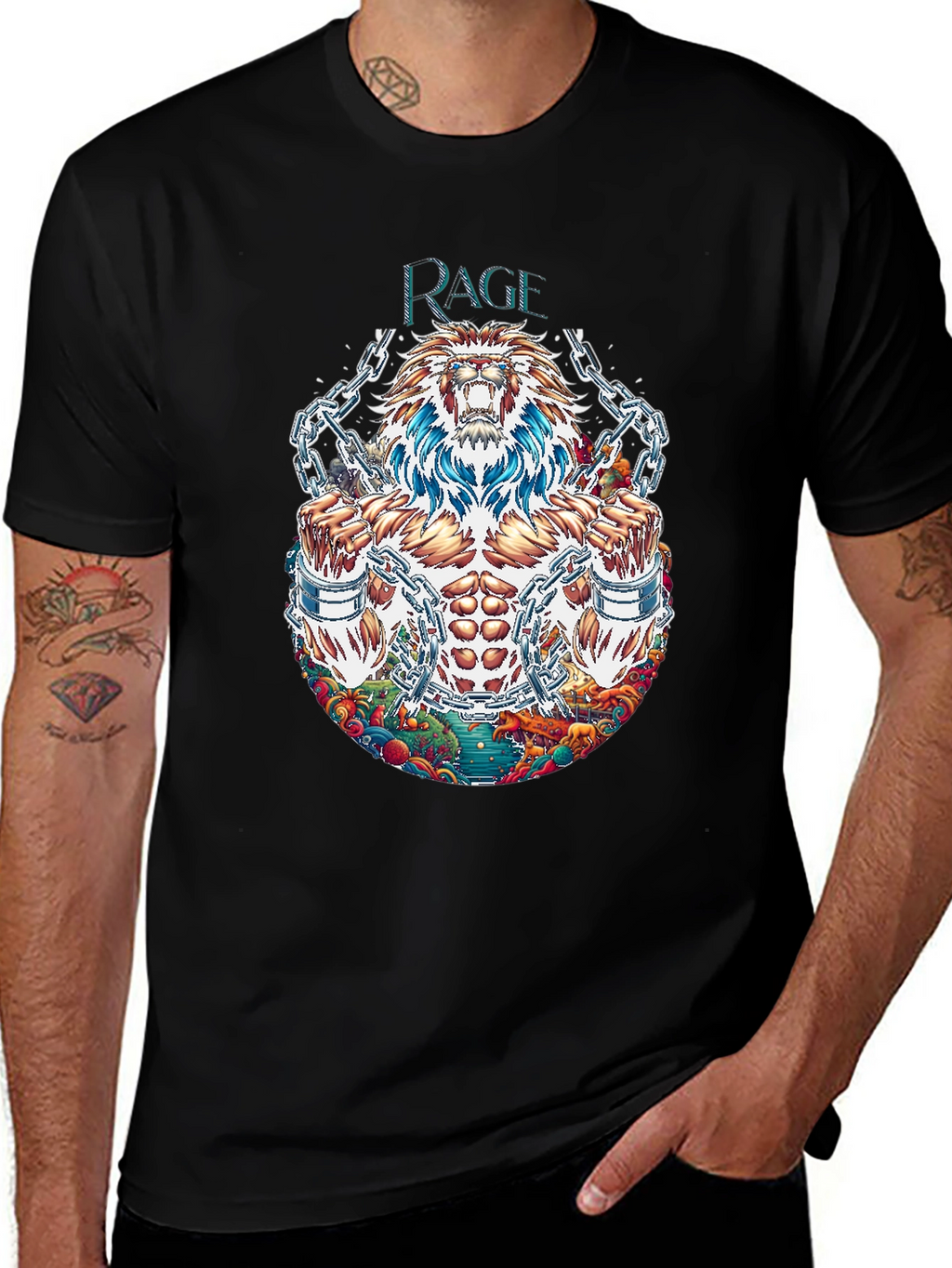 Rage Unleashed Graphic Tee - Black